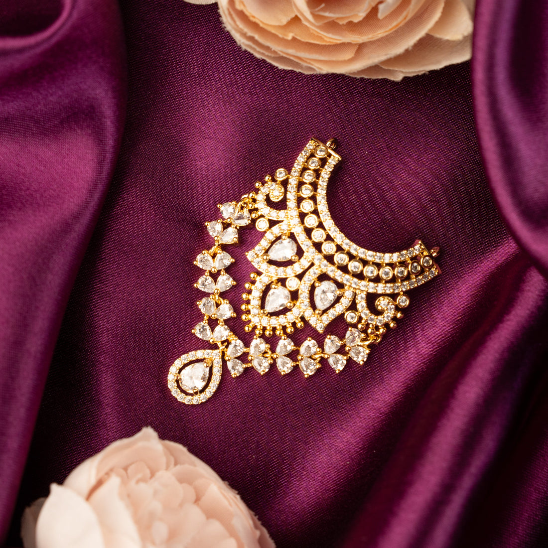 Handmade Chandraprabha Necklace - Designer Laddu Gopal Dress, Kanha Ji Poshak, Bal Gopal Dress for Janmashtami Festival