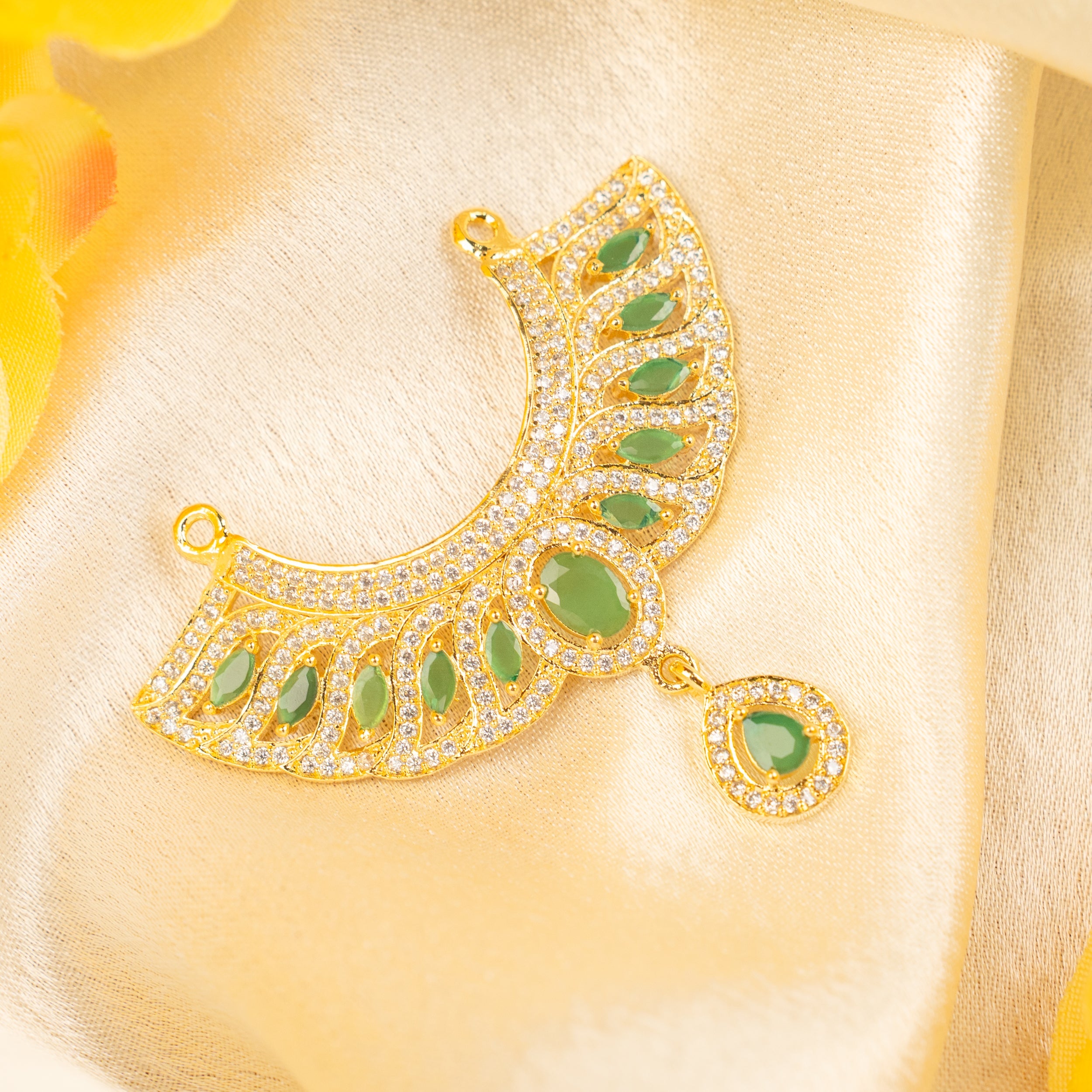 Handmade Harikamal Necklace for Laddu Gopal Dress | Designer Kanha Ji Poshak & Bal Gopal Dress for Janmashtami Festival