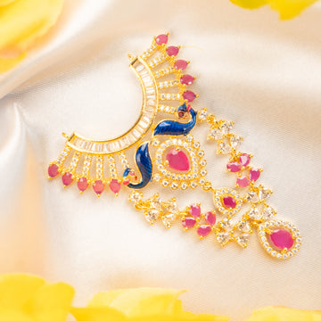 Handmade Mayureshwari Necklace for Laddu Gopal Dress - Designer Kanha Ji Poshak & Bal Gopal Dress for Janmashtami Festival