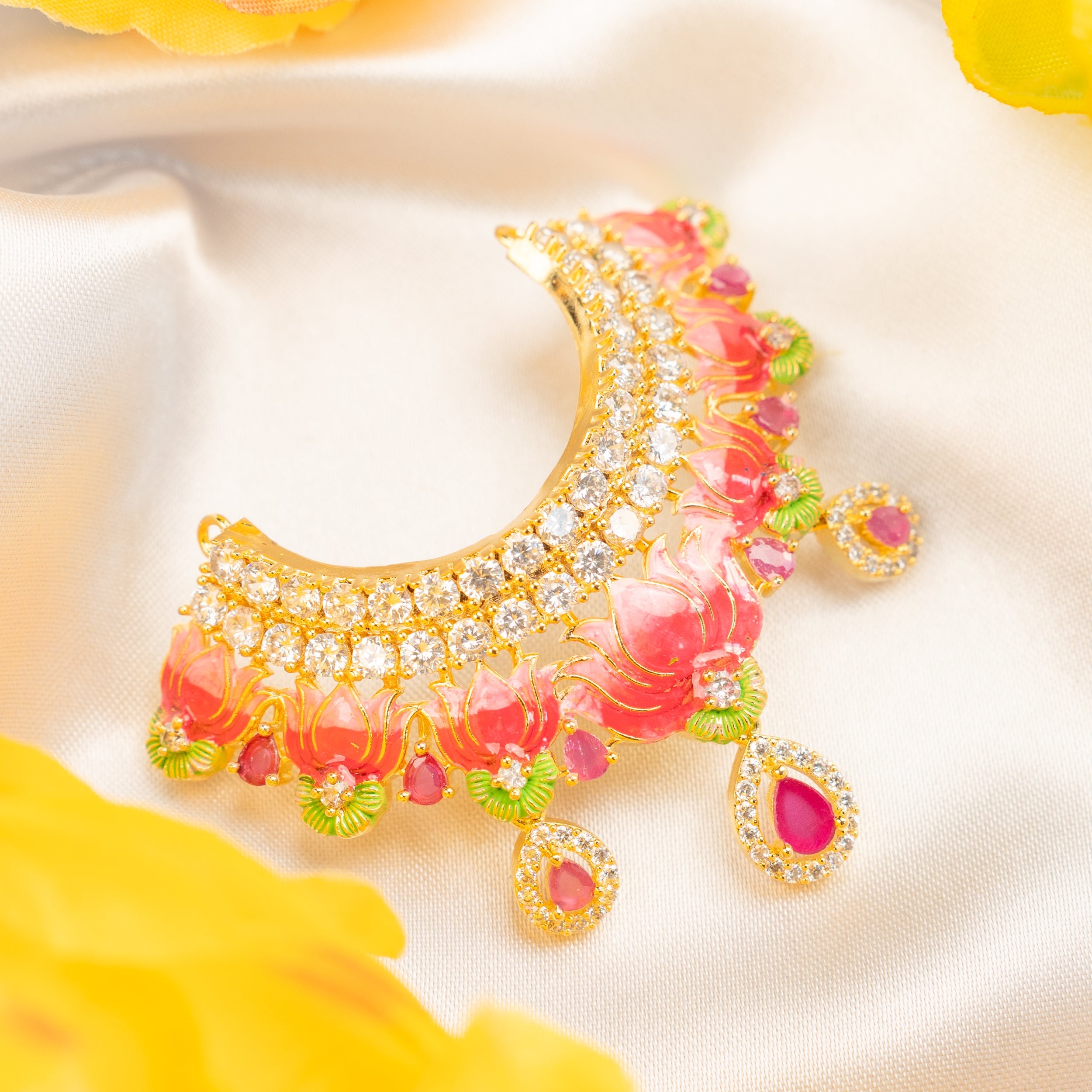 Handmade Kamalkirti Necklace - Designer Laddu Gopal Dress, Fancy Kanha Ji Poshak for Janmashtami, Bal Gopal & Krishna Ji Dress