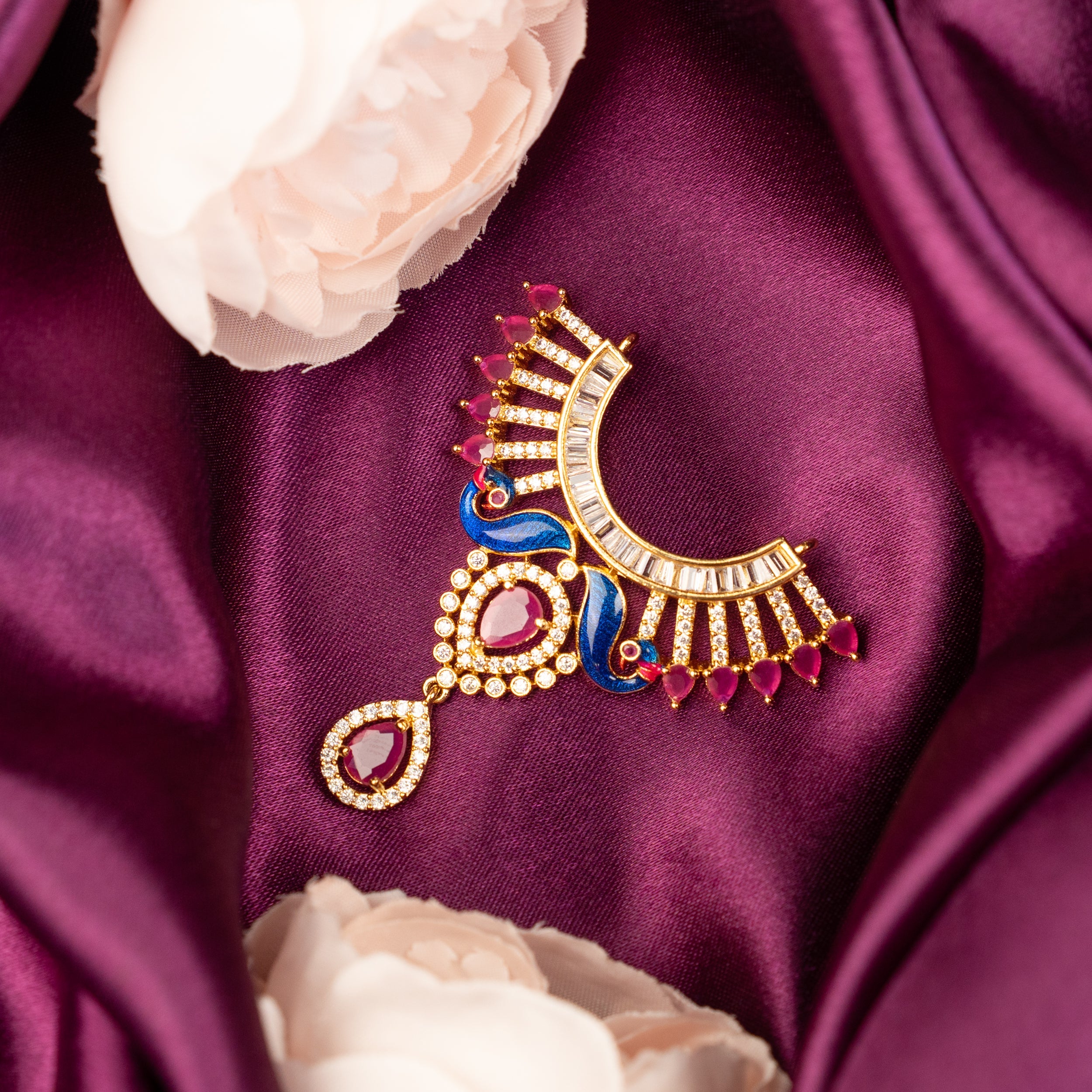 Handmade Mayur Ratna Necklace - Designer Laddu Gopal Dress, Kanha Ji Poshak & Bal Gopal Dress for Janmashtami Festival