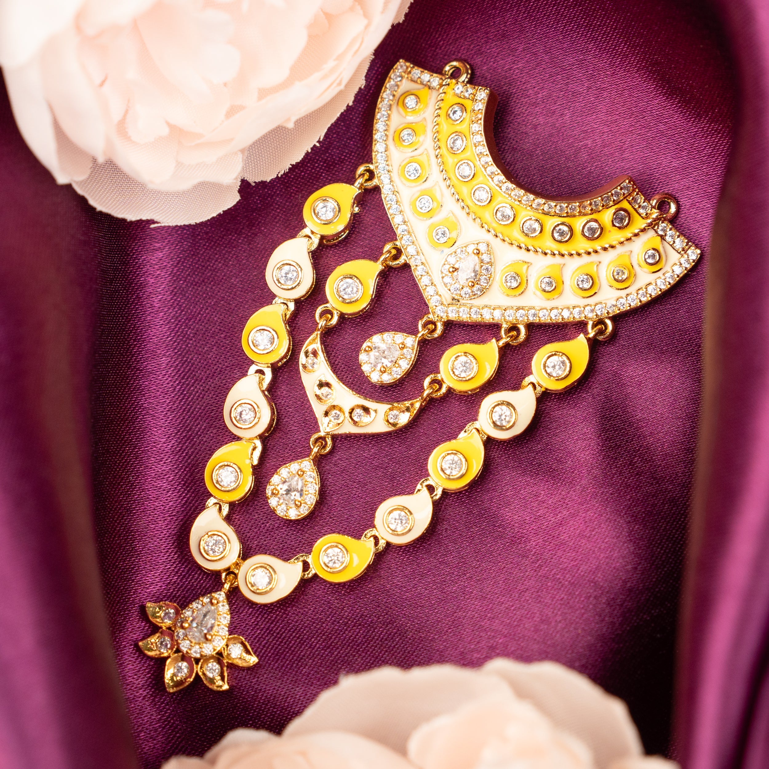 Handmade Bhaskar Ratna Necklace - Designer Laddu Gopal Dress, Kanha Ji Poshak & Bal Gopal Dress for Janmashtami Festival Celebrations