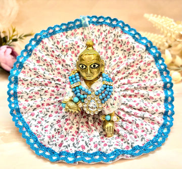 Handmade Laddu Gopal Cotton Dress Set - 2 Mix Colors | Designer Kanha Ji Poshak & Bal Gopal Dress for Janmashtami Festival