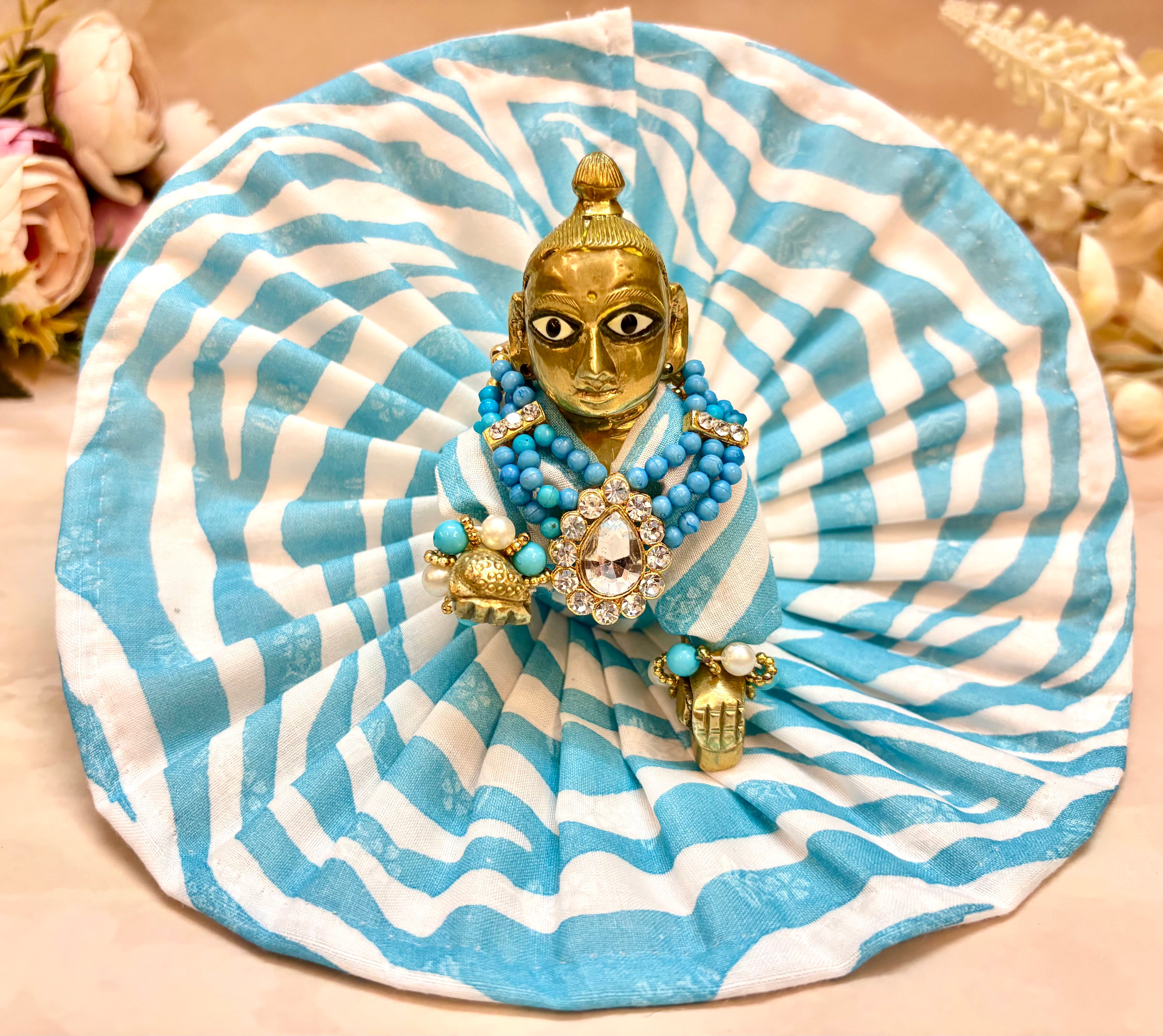 Handmade Laddu Gopal Dress - Pack of 2 Cotton Poshak in Mixed Colors | Designer Kanha Ji & Bal Gopal Dress for Janmashtami Festival