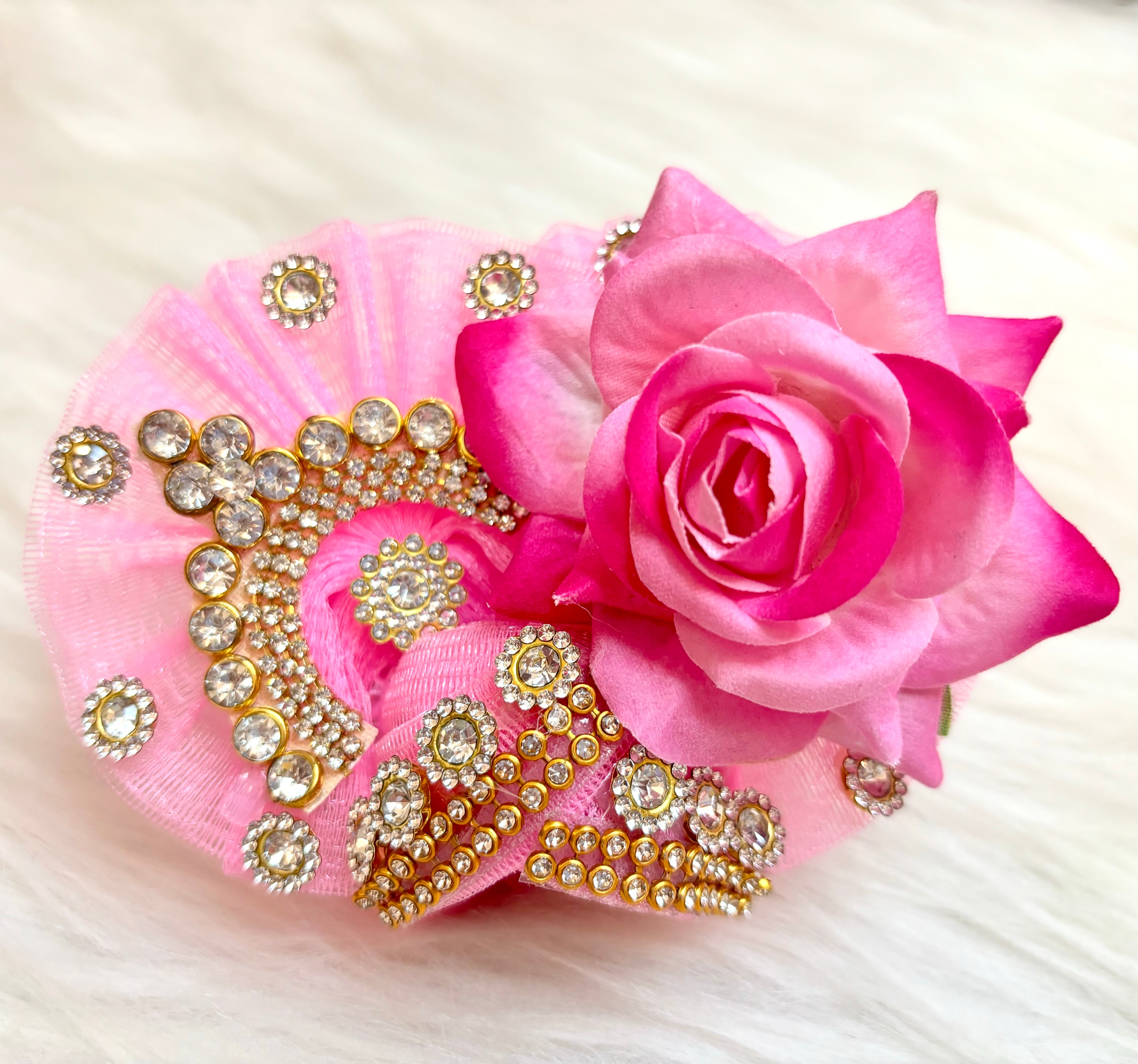 Handmade Light Pink Laddu Gopal Dress - Designer Kanha Ji Poshak for Janmashtami | Fancy Bal Gopal Dress for Festivals | Krishna Ji Dress