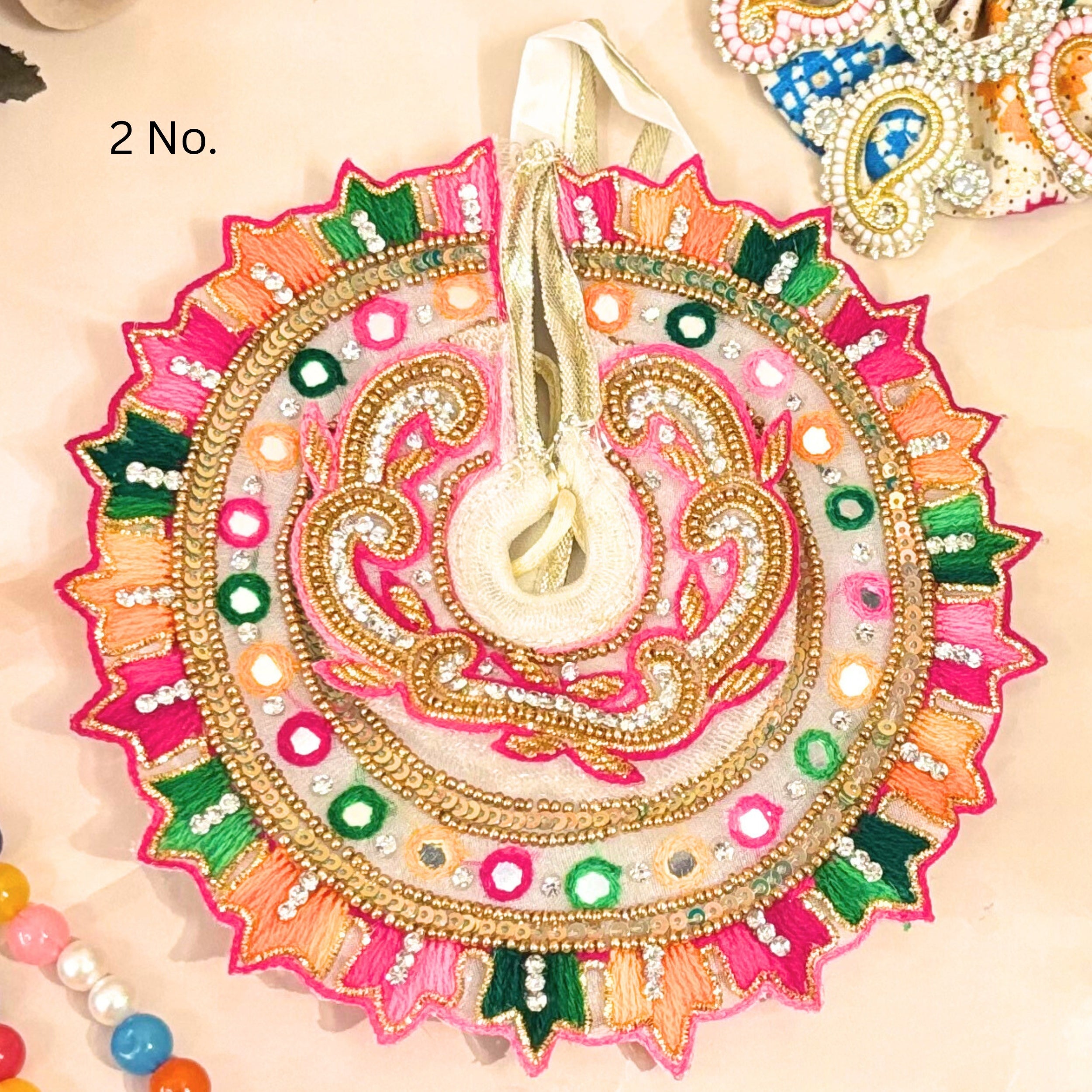 Handmade Luxe Holi Special 4-Piece Laddu Gopal Dress Set | Designer Kanha Ji Poshak & Bal Gopal Dress for Janmashtami Festival
