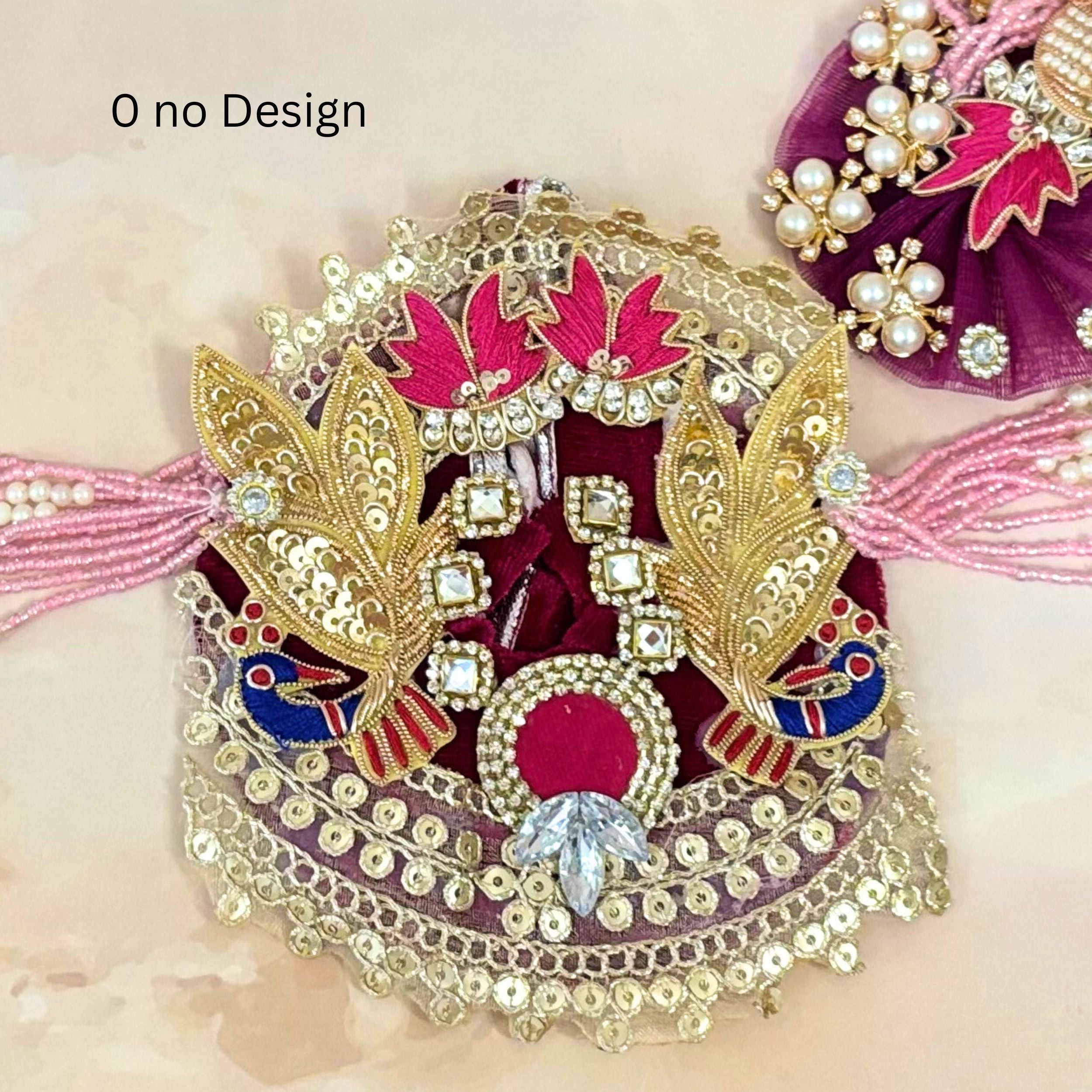 Handmade Rajvibha Laddu Gopal Dress - Designer Kanha Ji Poshak, Fancy Bal Gopal Outfit for Janmashtami Celebrations