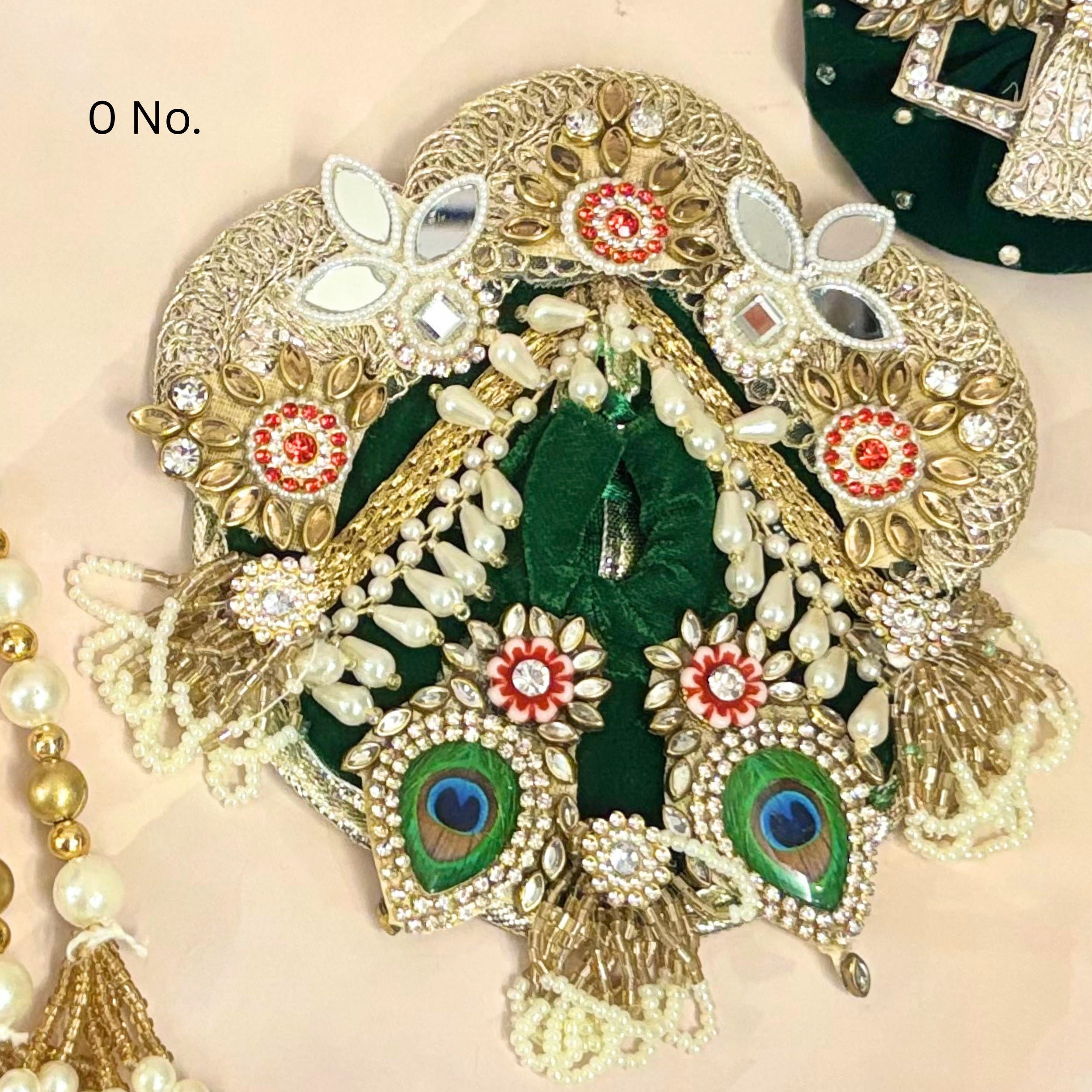 Handmade Mayurpriya Laddu Gopal Dress - Designer Kanha Ji Poshak, Fancy Bal Gopal Dress for Janmashtami Celebrations