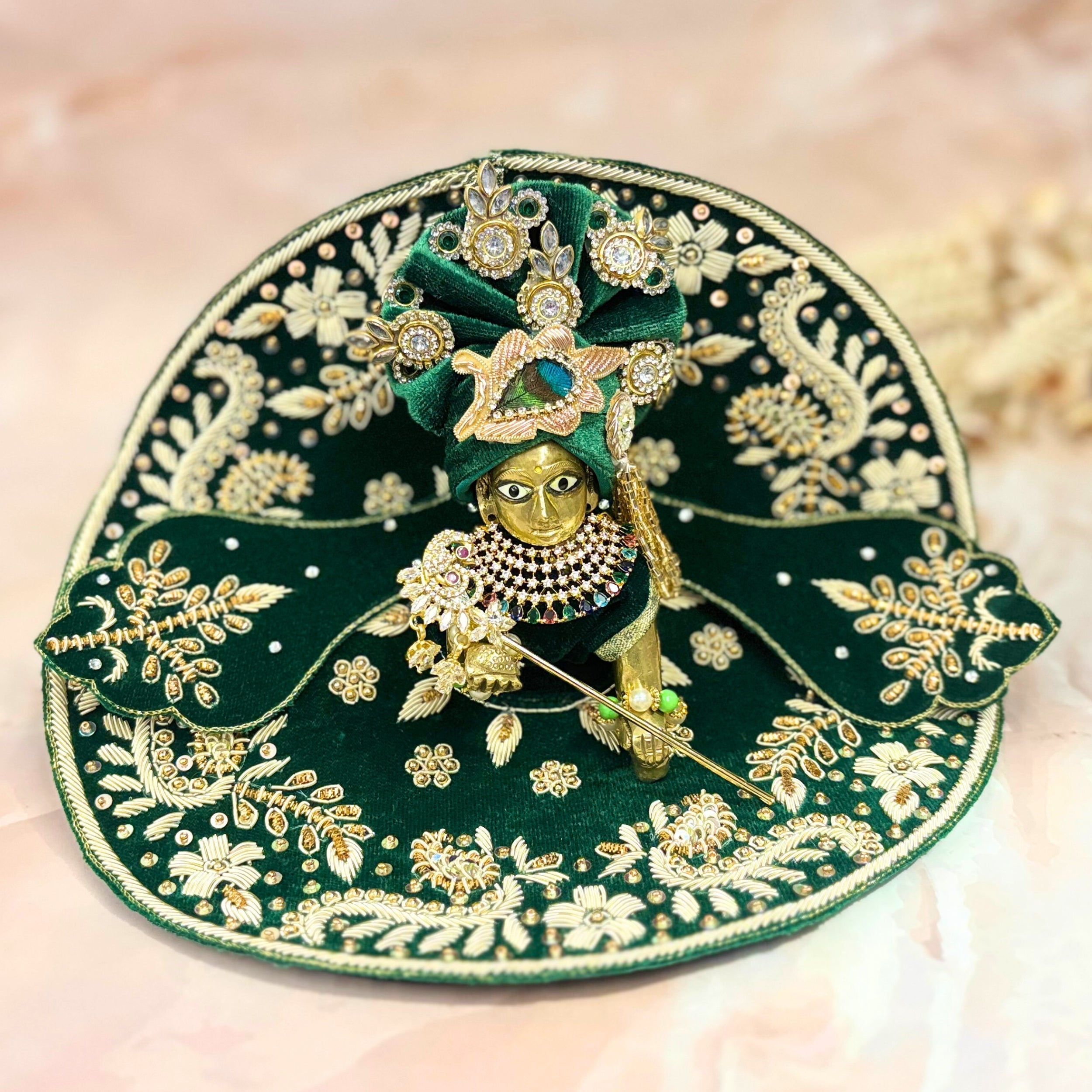Handmade Designer Laddu Gopal Dress | Fancy Kanha Ji Poshak for Janmashtami | Bal Gopal & Krishna Ji Dress for Festivals
