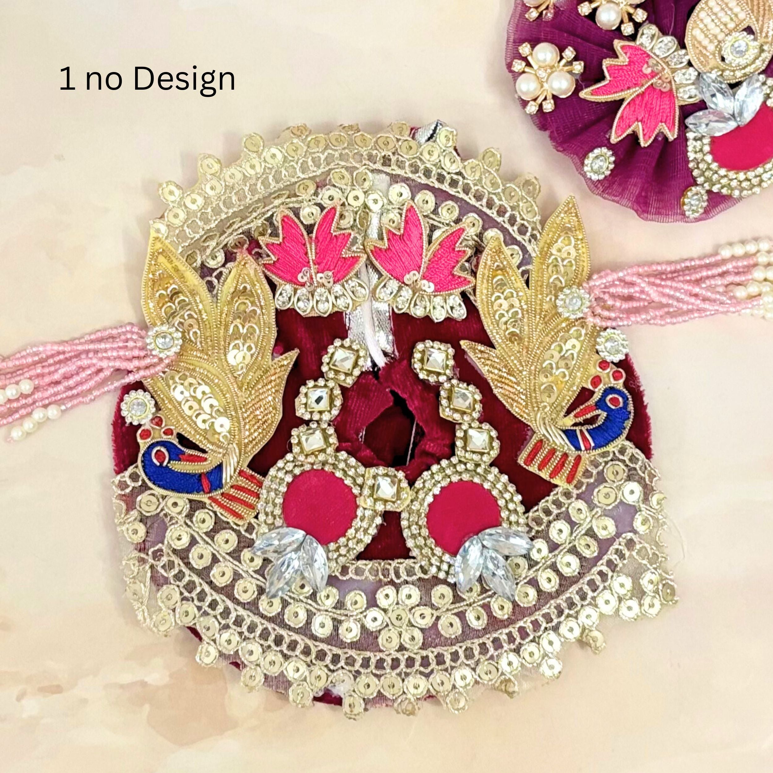 Handmade Rajvibha Laddu Gopal Dress - Designer Kanha Ji Poshak, Fancy Bal Gopal Outfit for Janmashtami Celebrations