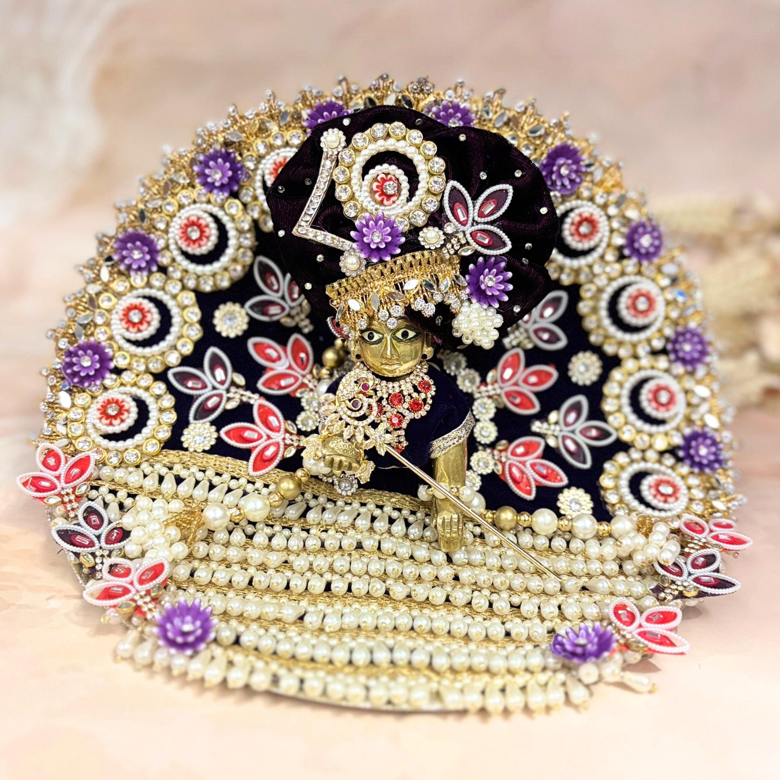 Handmade Designer Laddu Gopal Dress | Fancy Kanha Ji Poshak for Janmashtami | Bal Gopal & Krishna Ji Dress - Perfect Festival Attire