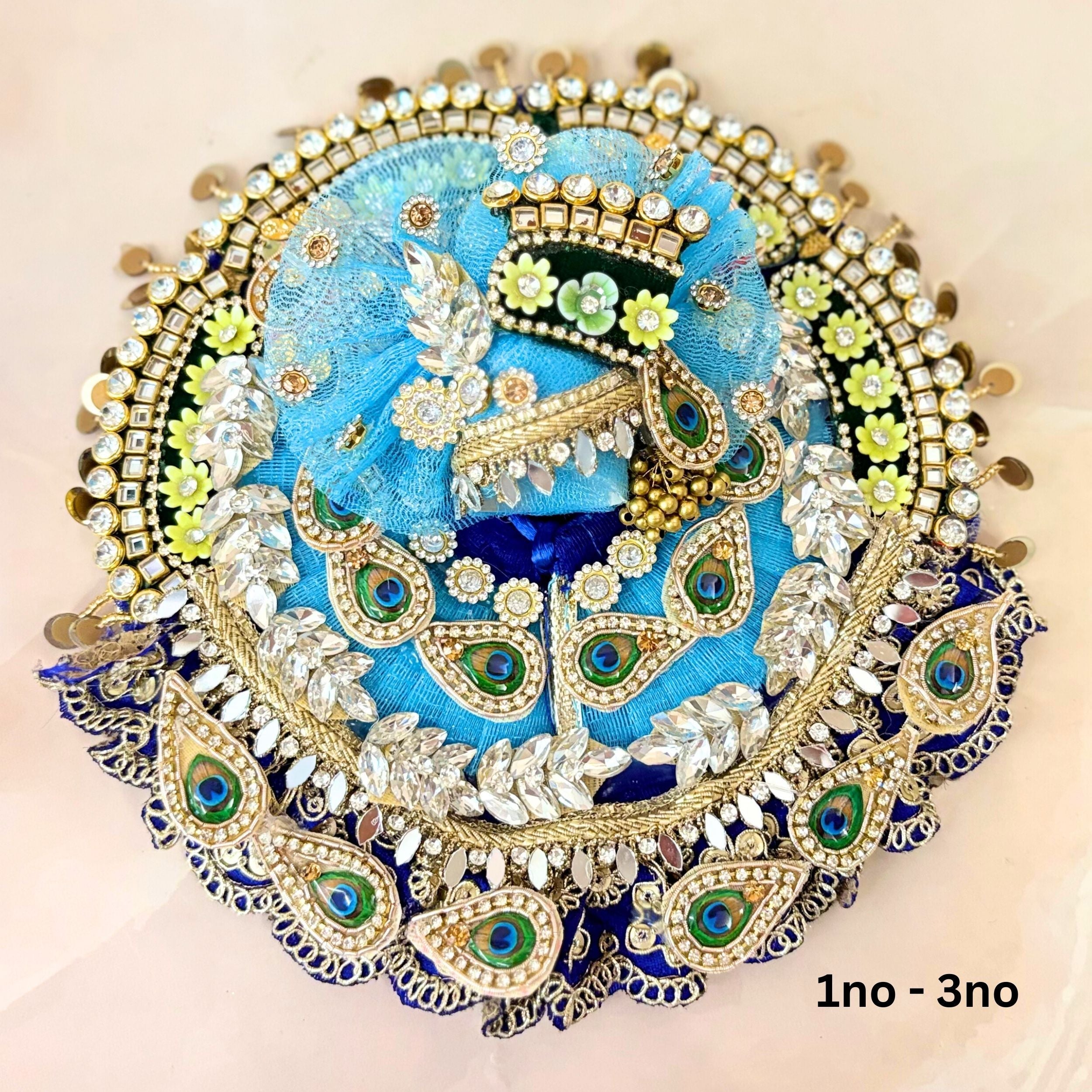Handmade Designer Laddu Gopal Dress - Fancy Kanha Ji Poshak for Janmashtami, Bal Gopal Dress, Krishna Ji Dress, Perfect Festival Attire