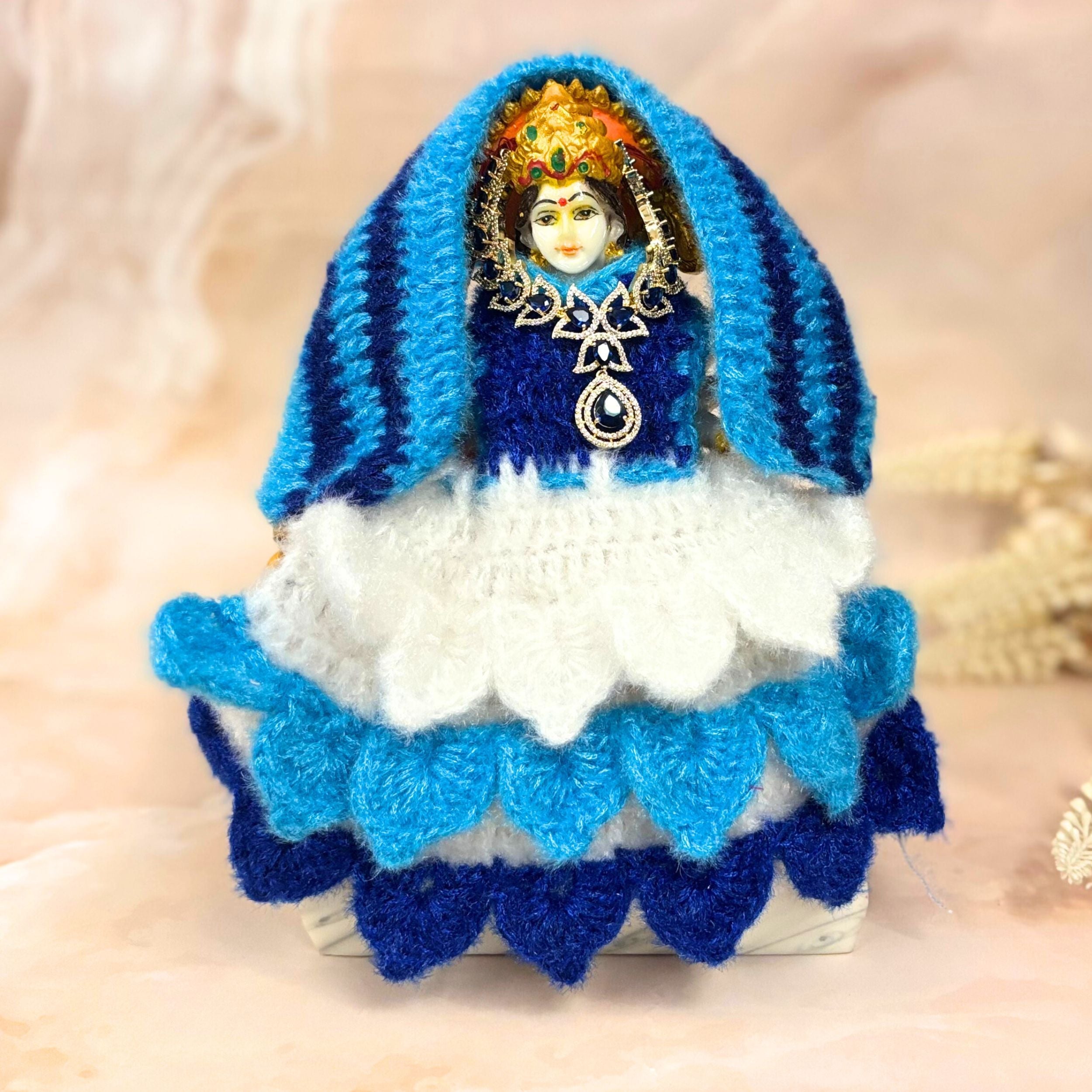 Handmade Neelvastra Woollen Dress for Laddu Gopal | Designer Kanha Ji Poshak | Fancy Bal Gopal & Krishna Ji Dress for Janmashtami Festival