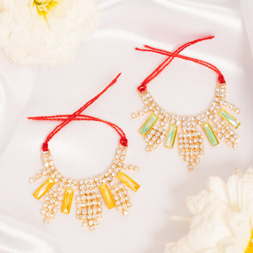 Suvarna Jyoti Handmade Necklace Set (Pack of 2) - Perfect for Laddu Gopal Dress, Kanha Ji Poshak, Bal Gopal Dress & Janmashtami Celebrations