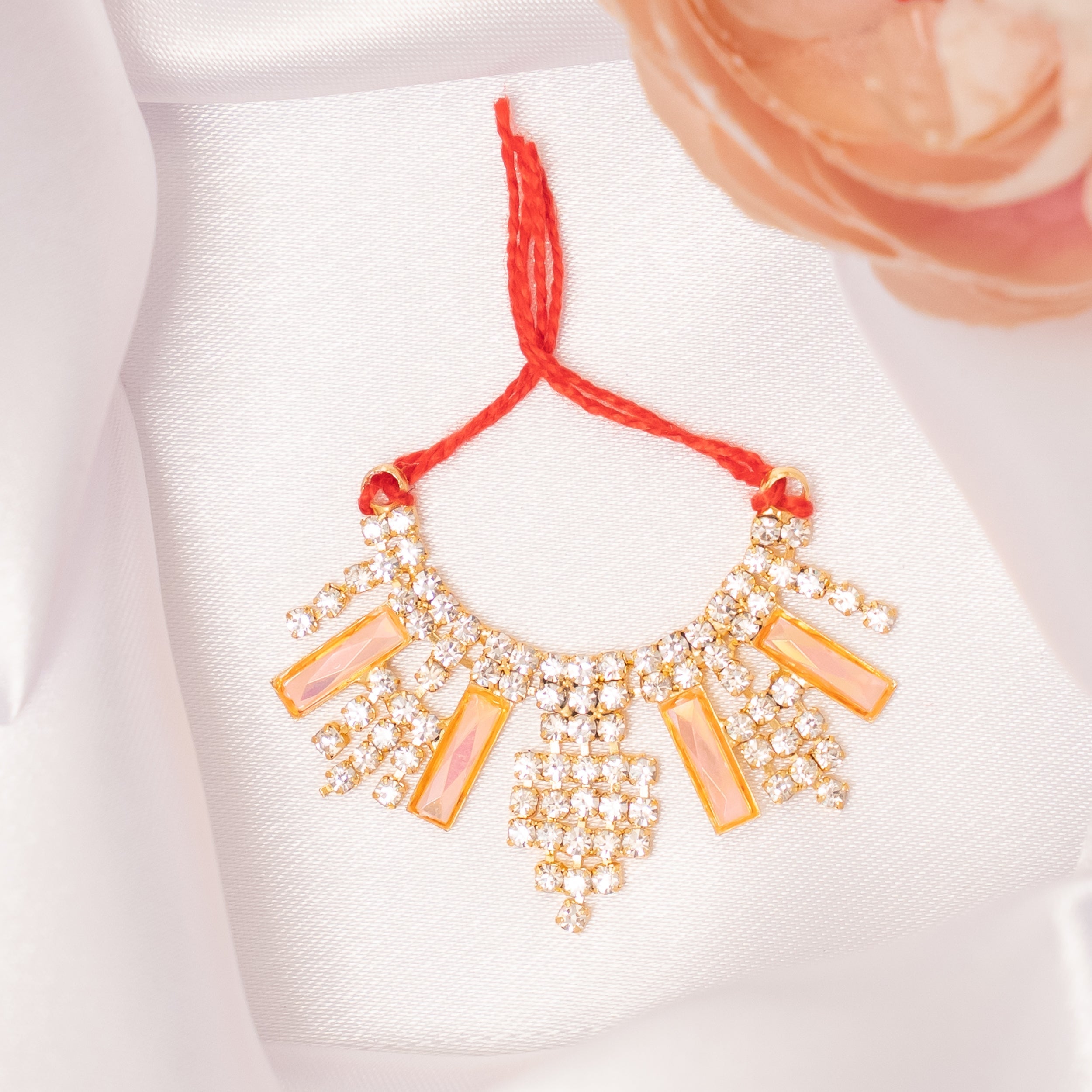 Divya Kanti Handmade Necklace Set (Pack of 3) - Perfect for Laddu Gopal Dress, Kanha Ji Poshak, Bal Gopal Dress & Janmashtami Celebrations