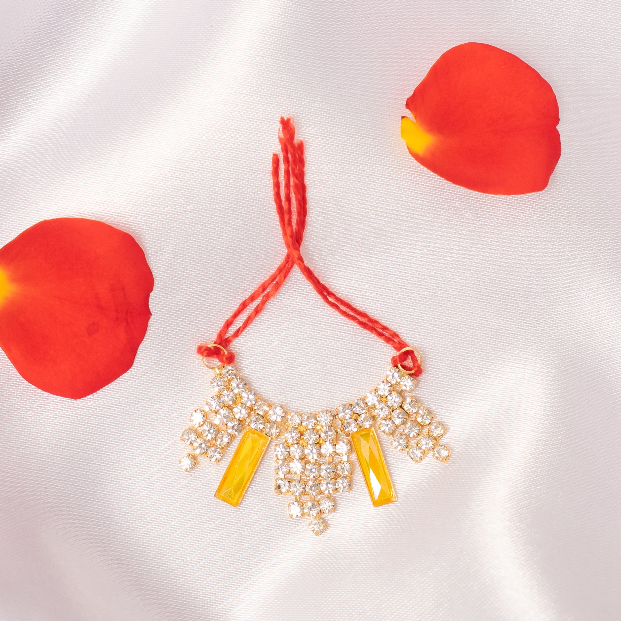 Handmade Kiran Ratna Necklace Set (Pack of 4) - Perfect for Laddu Gopal Dress, Kanha Ji Poshak, Bal Gopal Dress & Krishna Ji Dress for Janmashtami Festival