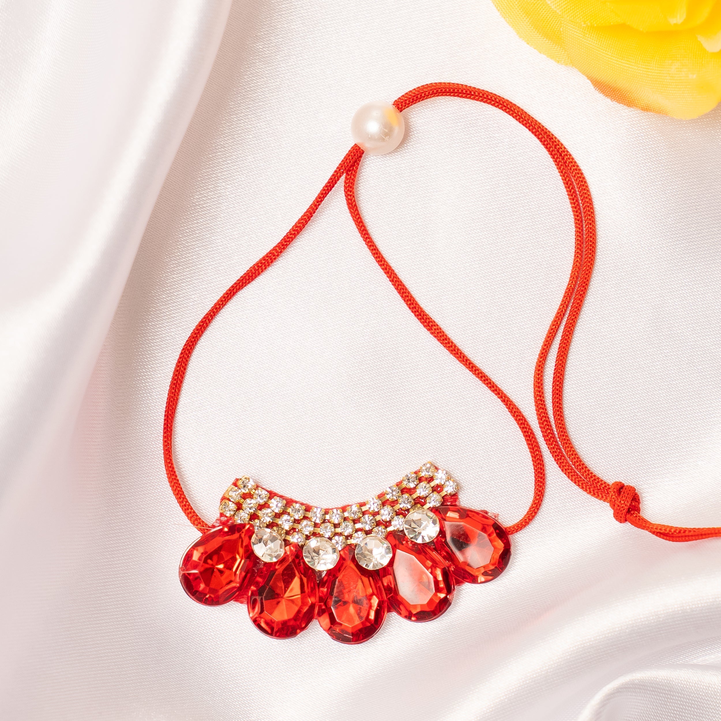 Triratna Darshan Necklace Set of 3 - Handmade Designer Jewelry for Janmashtami Celebrations | Perfect for Laddu Gopal, Kanha Ji, and Bal Gopal Dress