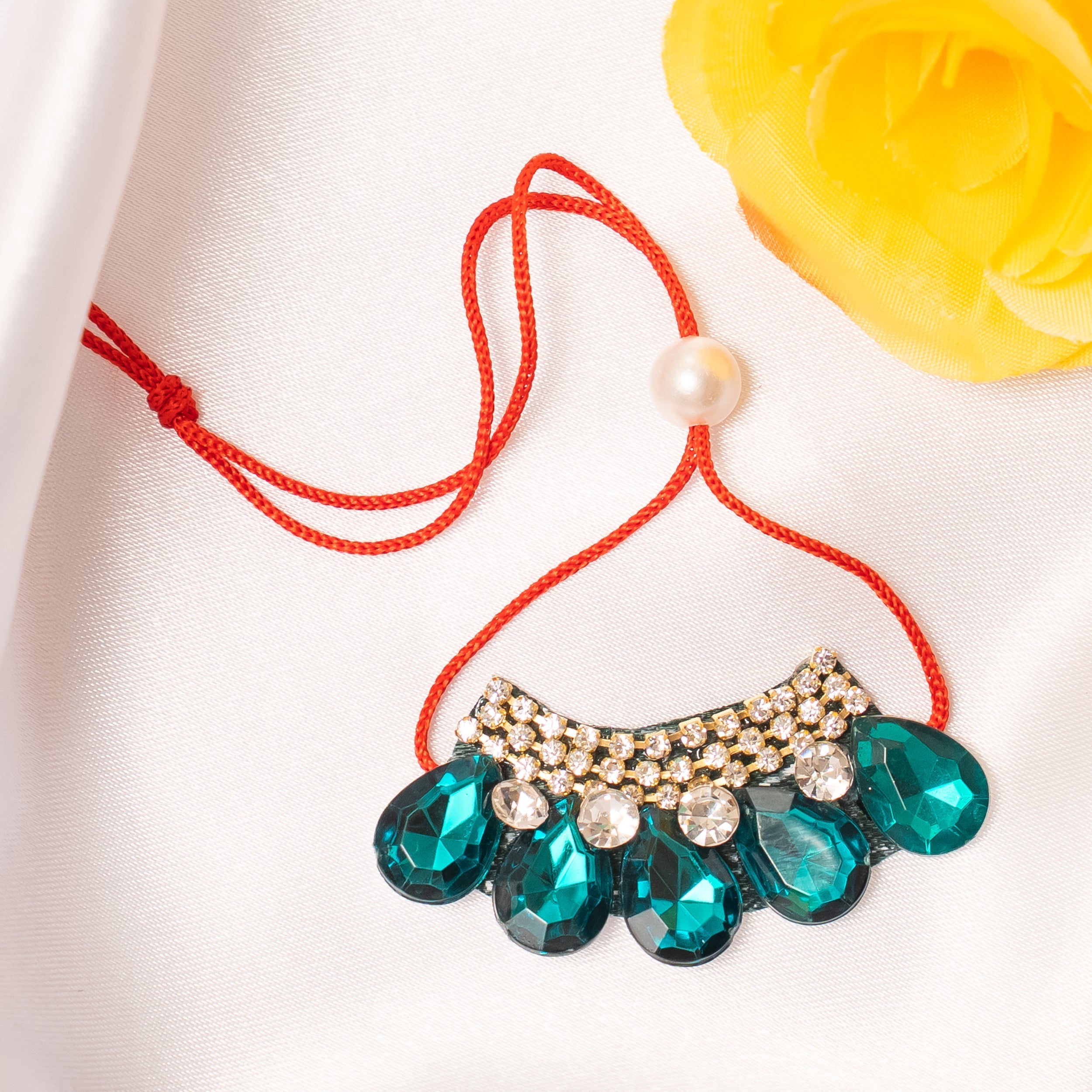 Triratna Darshan Necklace Set of 3 - Handmade Designer Jewelry for Janmashtami Celebrations | Perfect for Laddu Gopal, Kanha Ji, and Bal Gopal Dress