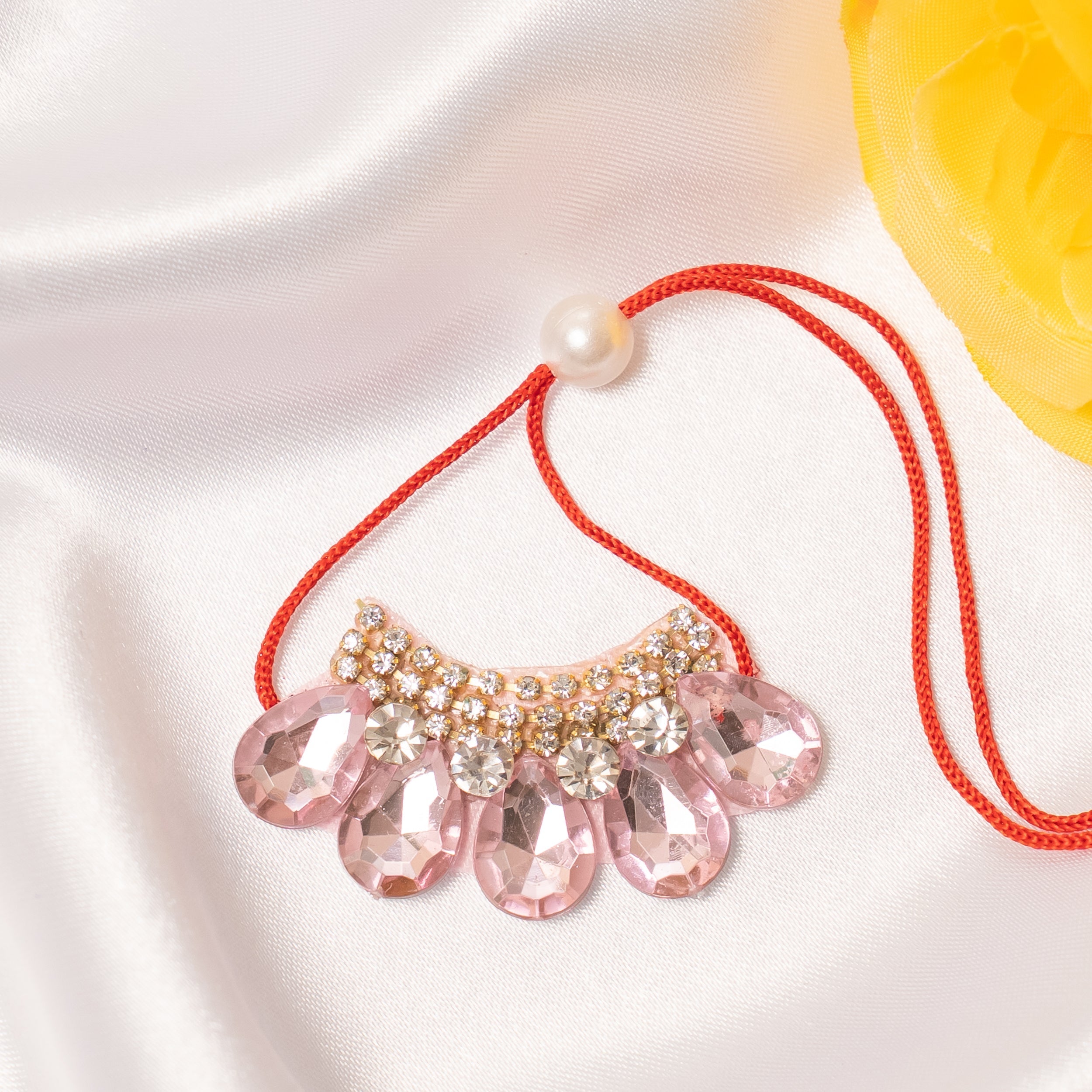 Chandrika Ratna Necklace Set of 3 - Handmade Designer Jewelry for Laddu Gopal Dress, Kanha Ji Poshak, Bal Gopal Dress, and Krishna Ji Dress - Perfect for Janmashtami Festival