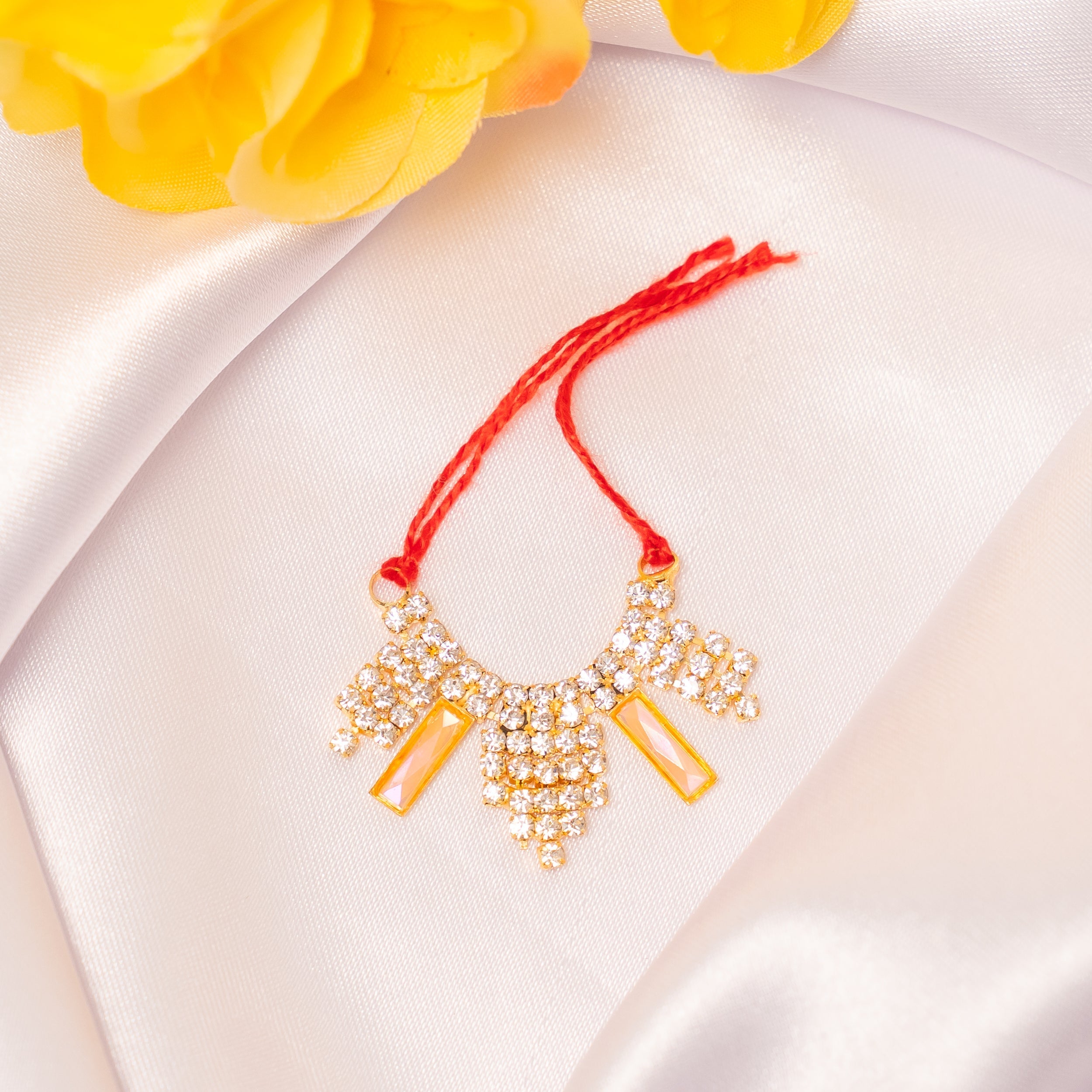 Surya Kiran Necklace Set (Pack of 2) - Perfect for Laddu Gopal Dress, Kanha Ji Poshak & Janmashtami Celebrations | Handmade Designer Jewelry