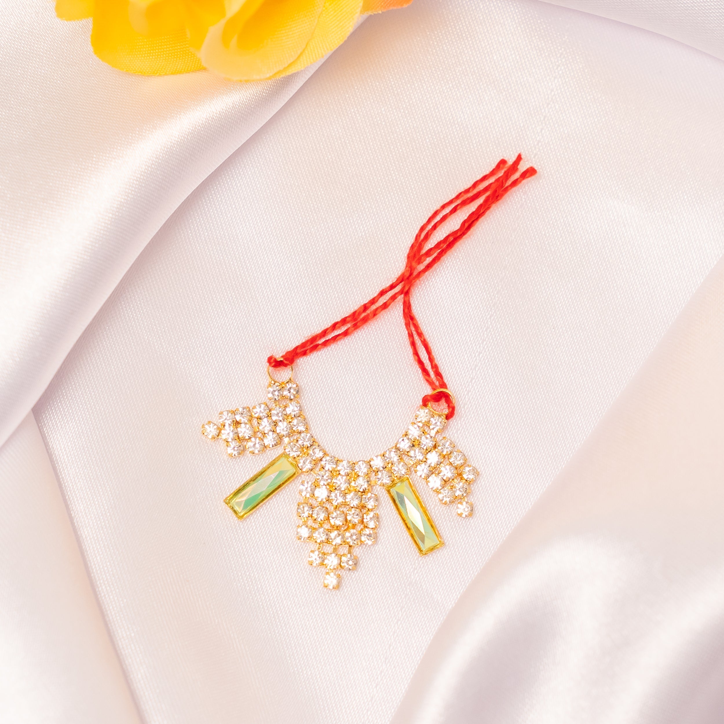 Handmade Kiran Ratna Necklace Set (Pack of 4) - Perfect for Laddu Gopal Dress, Kanha Ji Poshak, Bal Gopal Dress & Krishna Ji Dress for Janmashtami Festival
