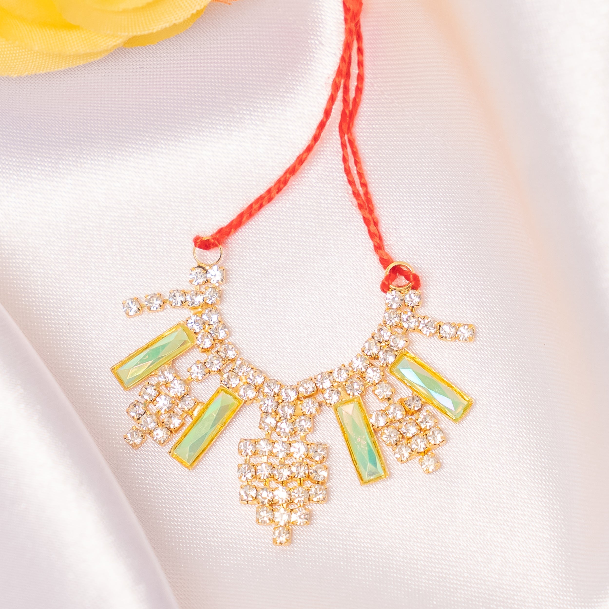 Suvarna Jyoti Handmade Necklace Set (Pack of 2) - Perfect for Laddu Gopal Dress, Kanha Ji Poshak, Bal Gopal Dress & Janmashtami Celebrations