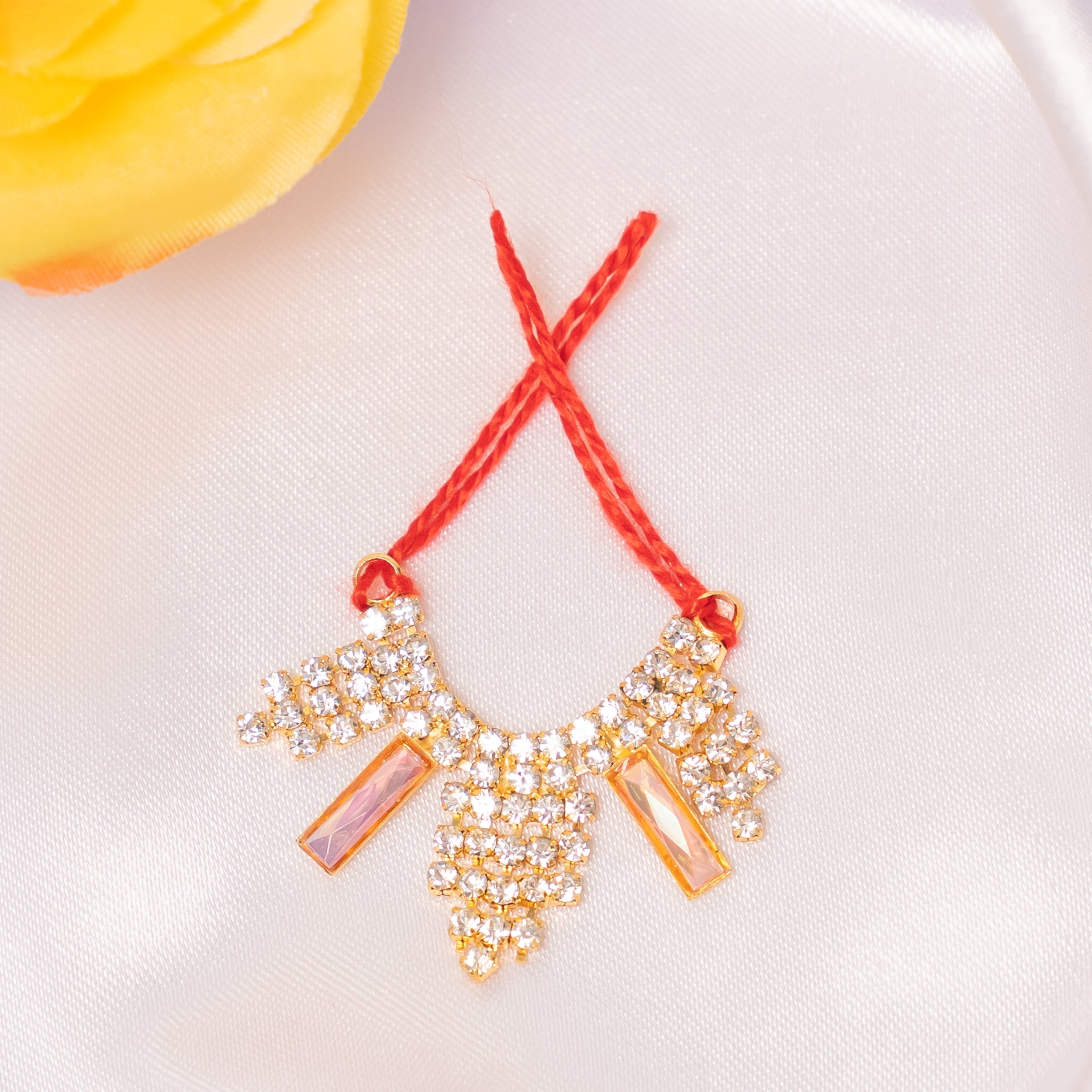 Handmade Kiran Ratna Necklace Set (Pack of 4) - Perfect for Laddu Gopal Dress, Kanha Ji Poshak, Bal Gopal Dress & Krishna Ji Dress for Janmashtami Festival