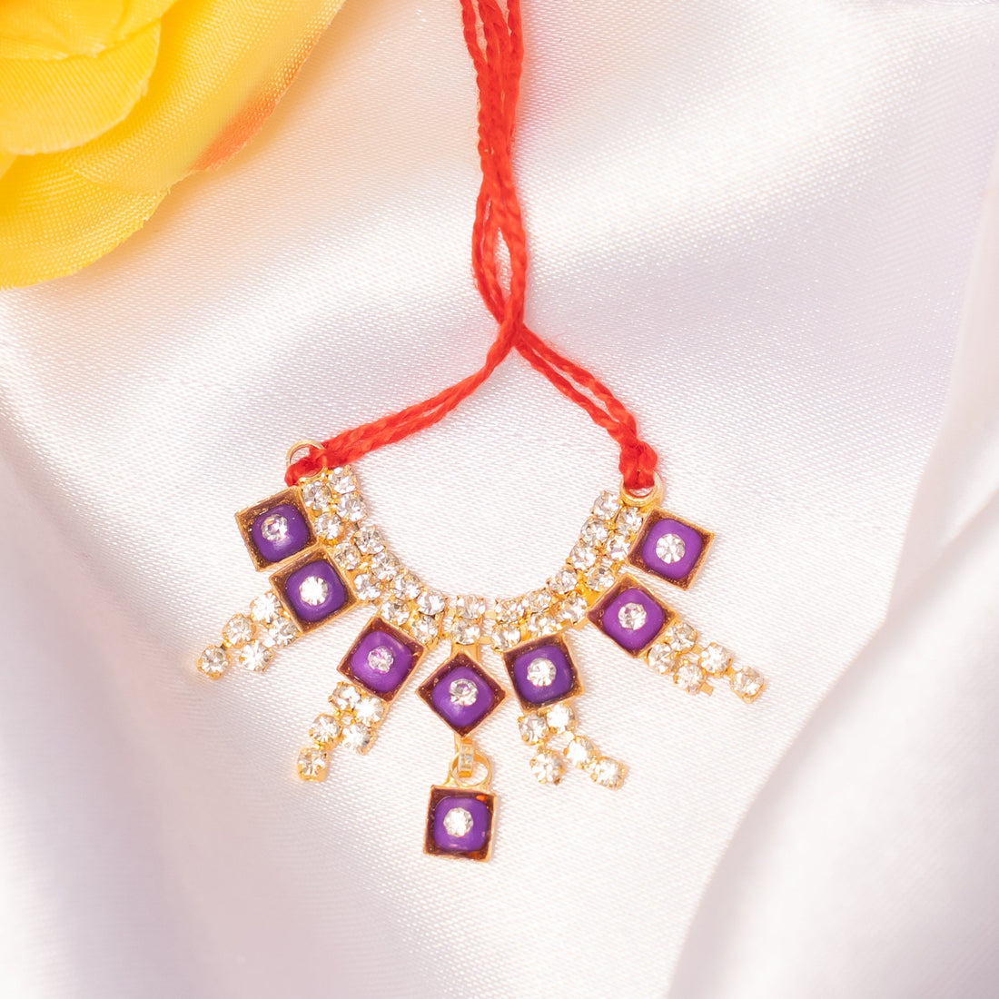 Shree Ratna Handmade Necklace Set (Pack of 3) - Perfect for Laddu Gopal Dress, Kanha Ji Poshak, Bal Gopal Dress & Krishna Ji Dress for Janmashtami Festival