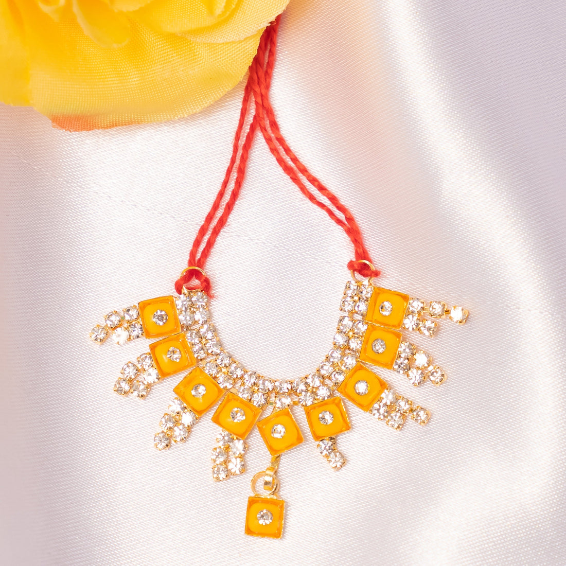 Handmade Navrang Ratna Necklace Set (Pack of 6) - Perfect for Laddu Gopal Dress, Kanha Ji Poshak, Bal Gopal Dress & Krishna Ji Dress for Janmashtami Festival