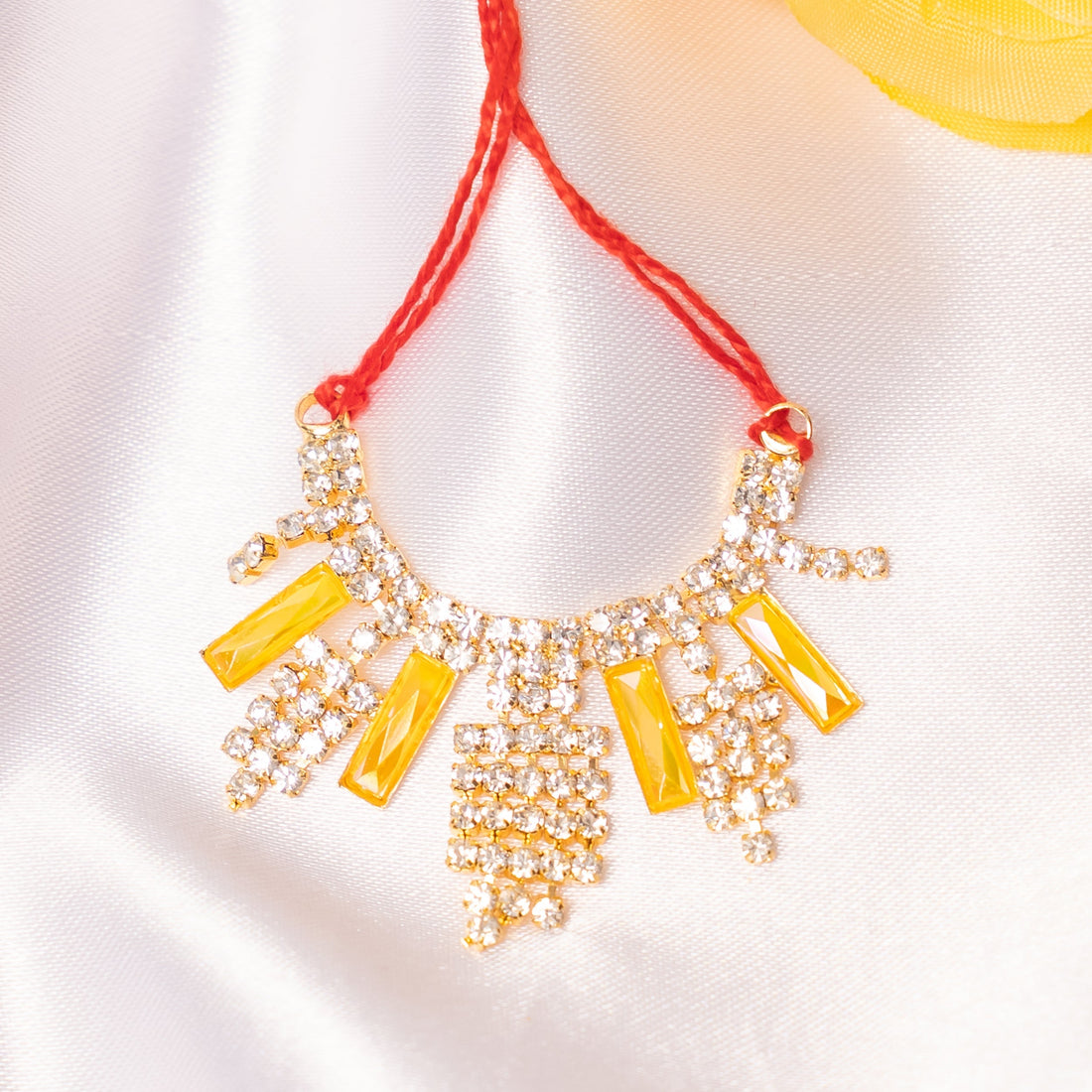 Suvarna Jyoti Handmade Necklace Set (Pack of 2) - Perfect for Laddu Gopal Dress, Kanha Ji Poshak, Bal Gopal Dress & Janmashtami Celebrations