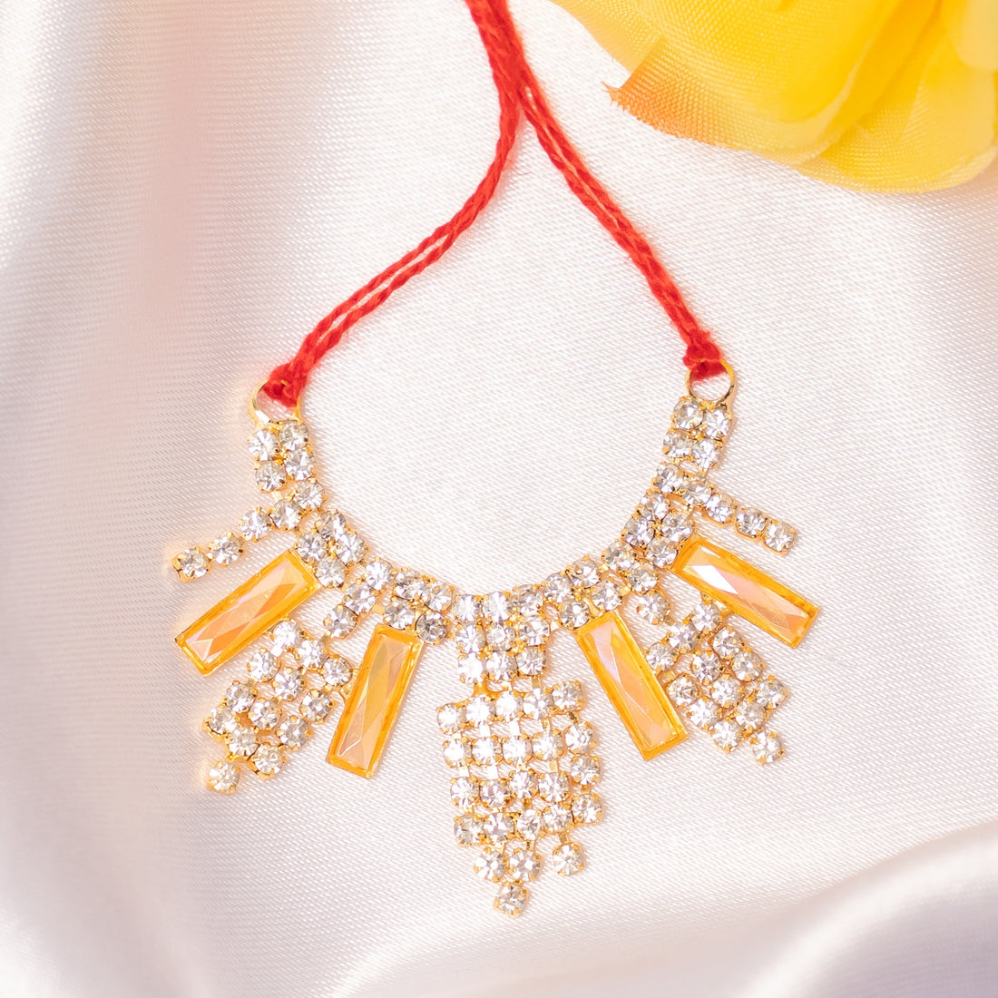 Divya Kanti Handmade Necklace Set (Pack of 3) - Perfect for Laddu Gopal Dress, Kanha Ji Poshak, Bal Gopal Dress & Janmashtami Celebrations