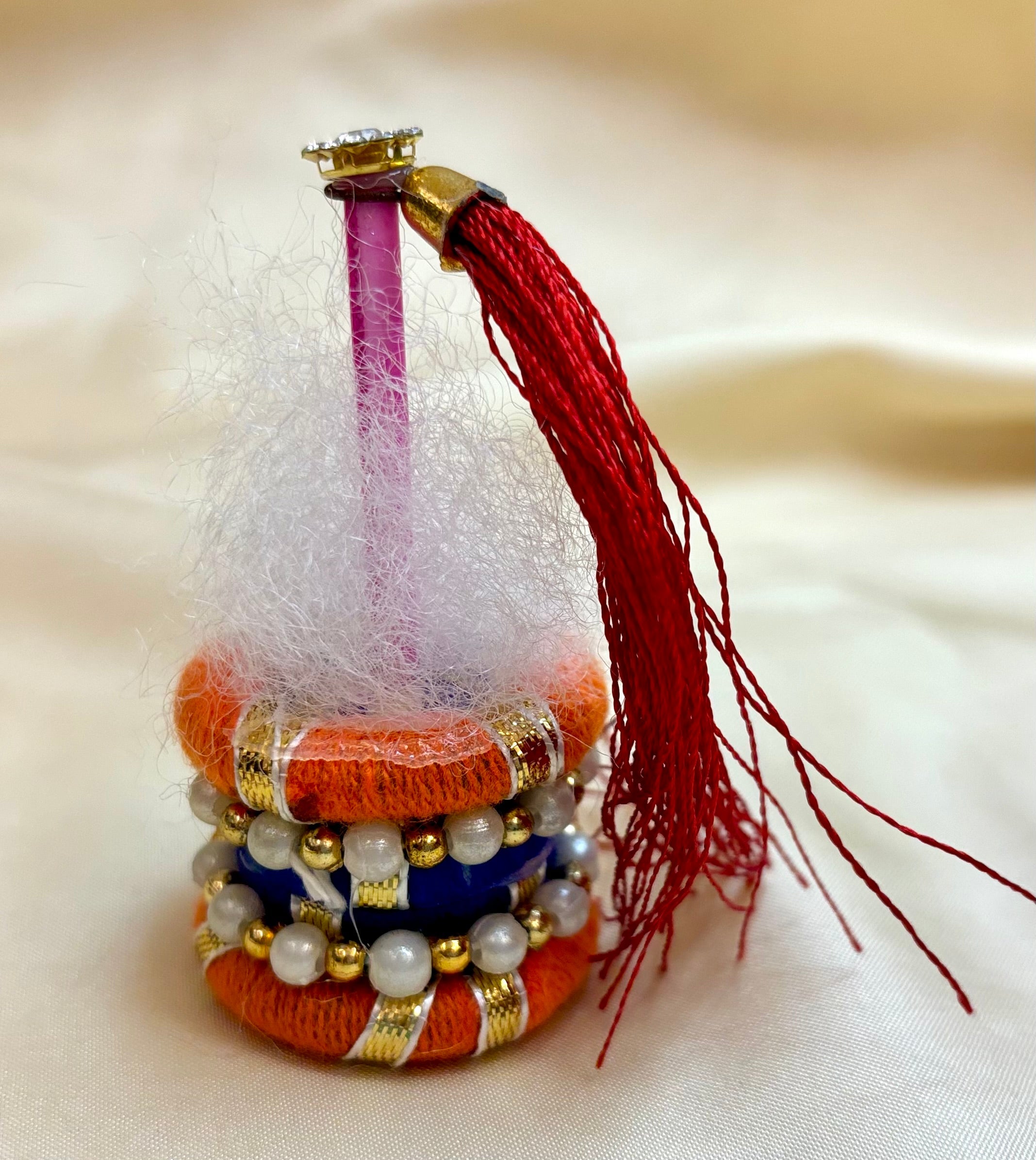 Handmade Small Decorated Matki for Laddu Gopal Ji - Designer Bal Gopal Dress & Kanha Ji Poshak for Janmashtami Festival