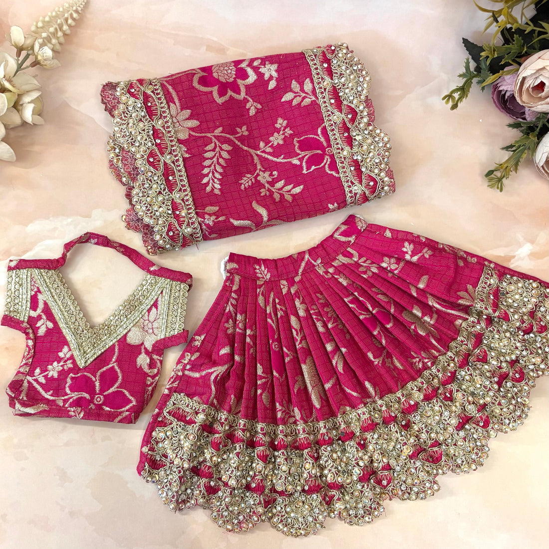 Handmade Designer Laddu Gopal Dress | Fancy Kanha Ji Poshak for Janmashtami | Bal Gopal & Krishna Ji Dress for Festivals