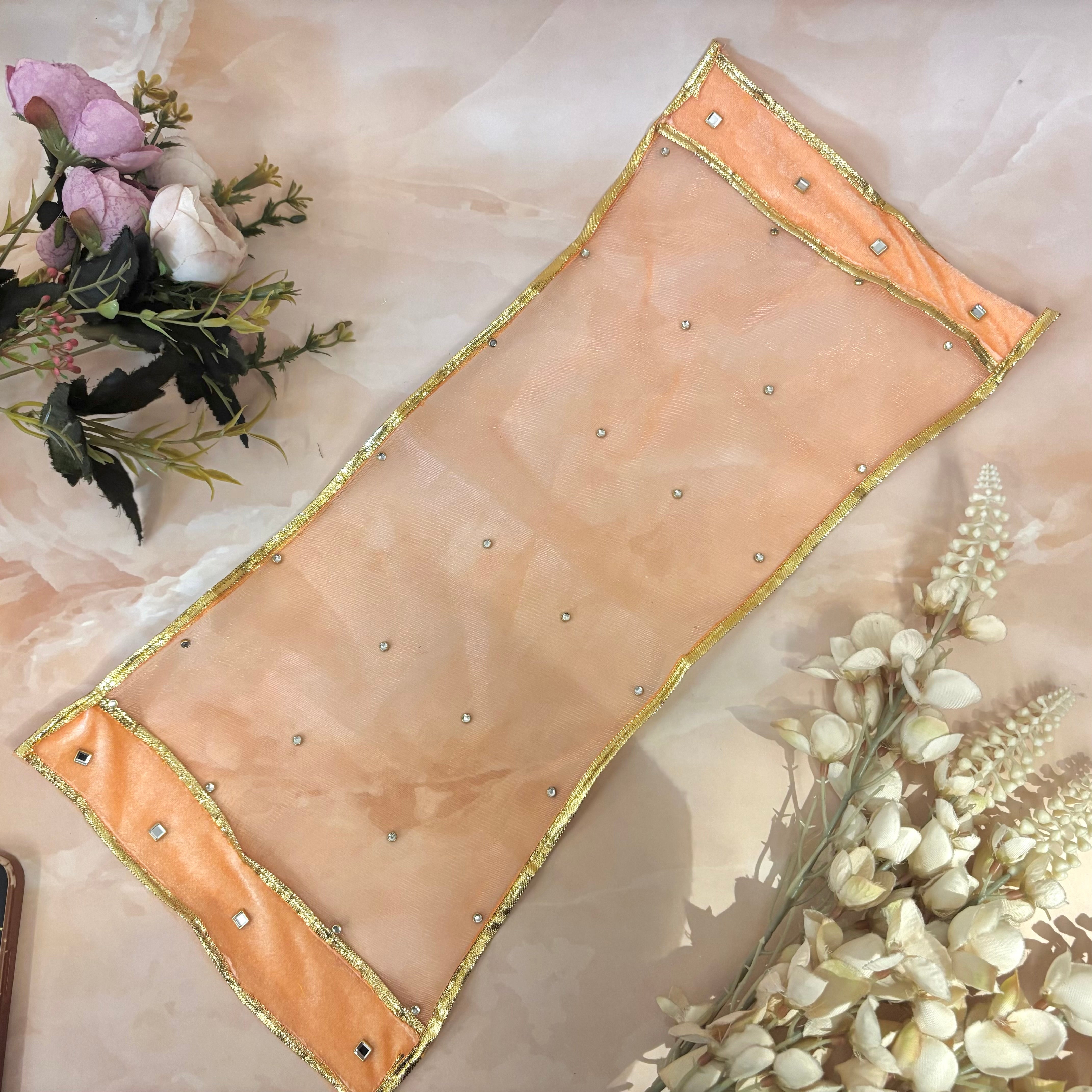 Handmade Peach Velvet Laddu Gopal Dress | Designer Kanha Ji Poshak for Janmashtami | Fancy Bal Gopal & Krishna Ji Dress