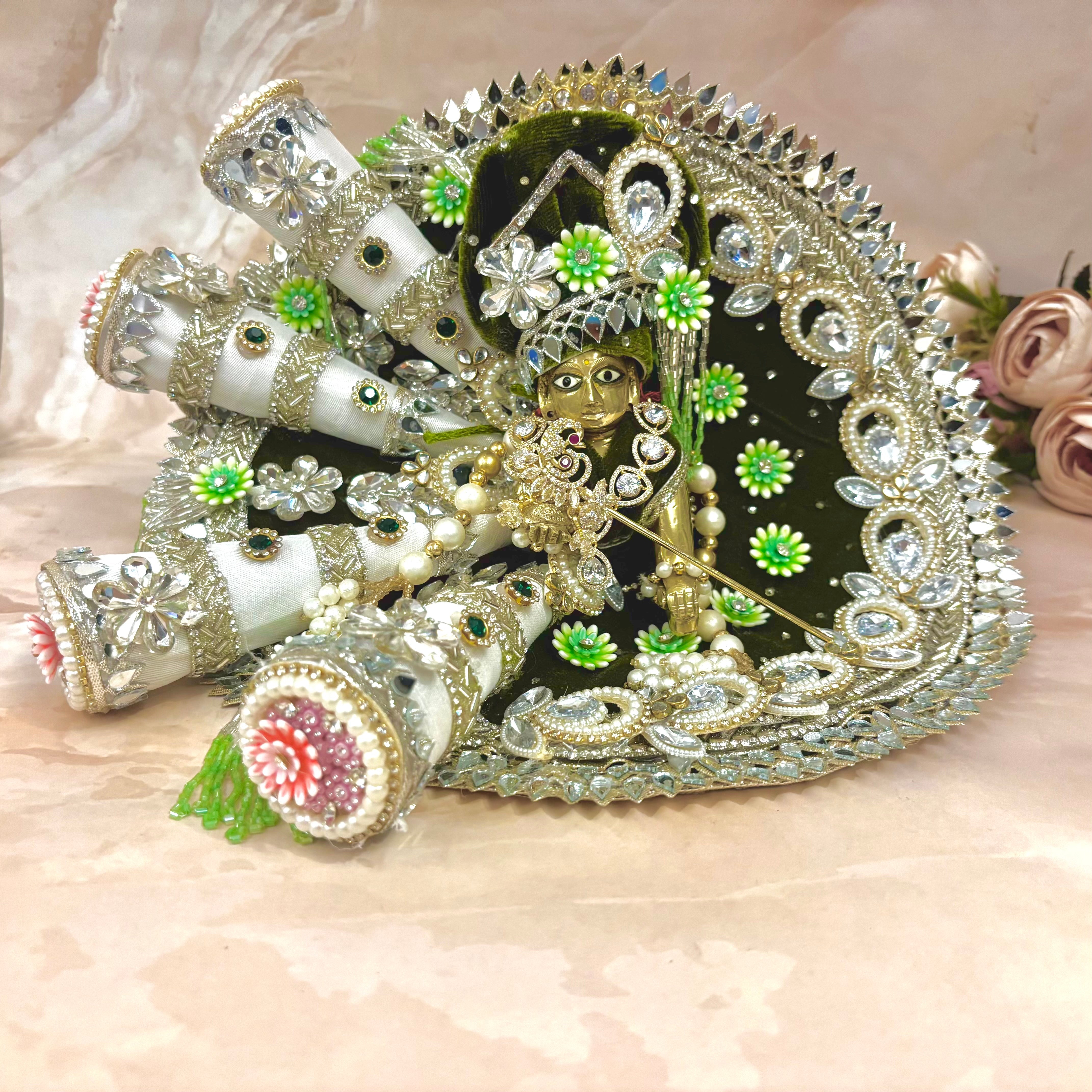 Handmade Designer Laddu Gopal Dress | Fancy Kanha Ji Poshak for Janmashtami | Bal Gopal & Krishna Ji Dress for Festivals