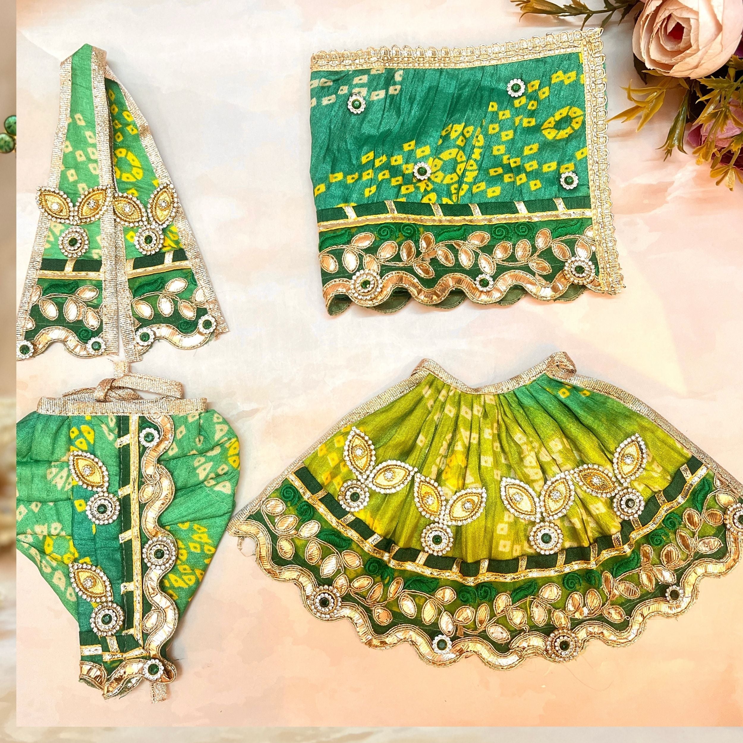 Handmade Designer Laddu Gopal Dress | Fancy Kanha Ji Poshak for Janmashtami | Bal Gopal & Krishna Ji Dress for Festivals