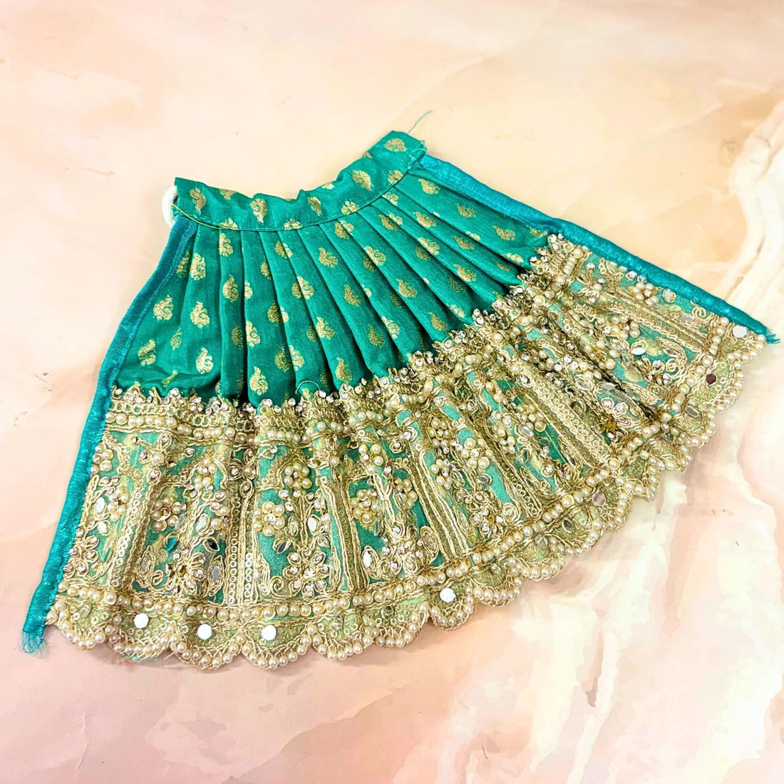 Handmade Pannalakshmi Mata Rani Dress - Designer Laddu Gopal Dress, Kanha Ji Poshak, Bal Gopal Dress for Janmashtami Festival