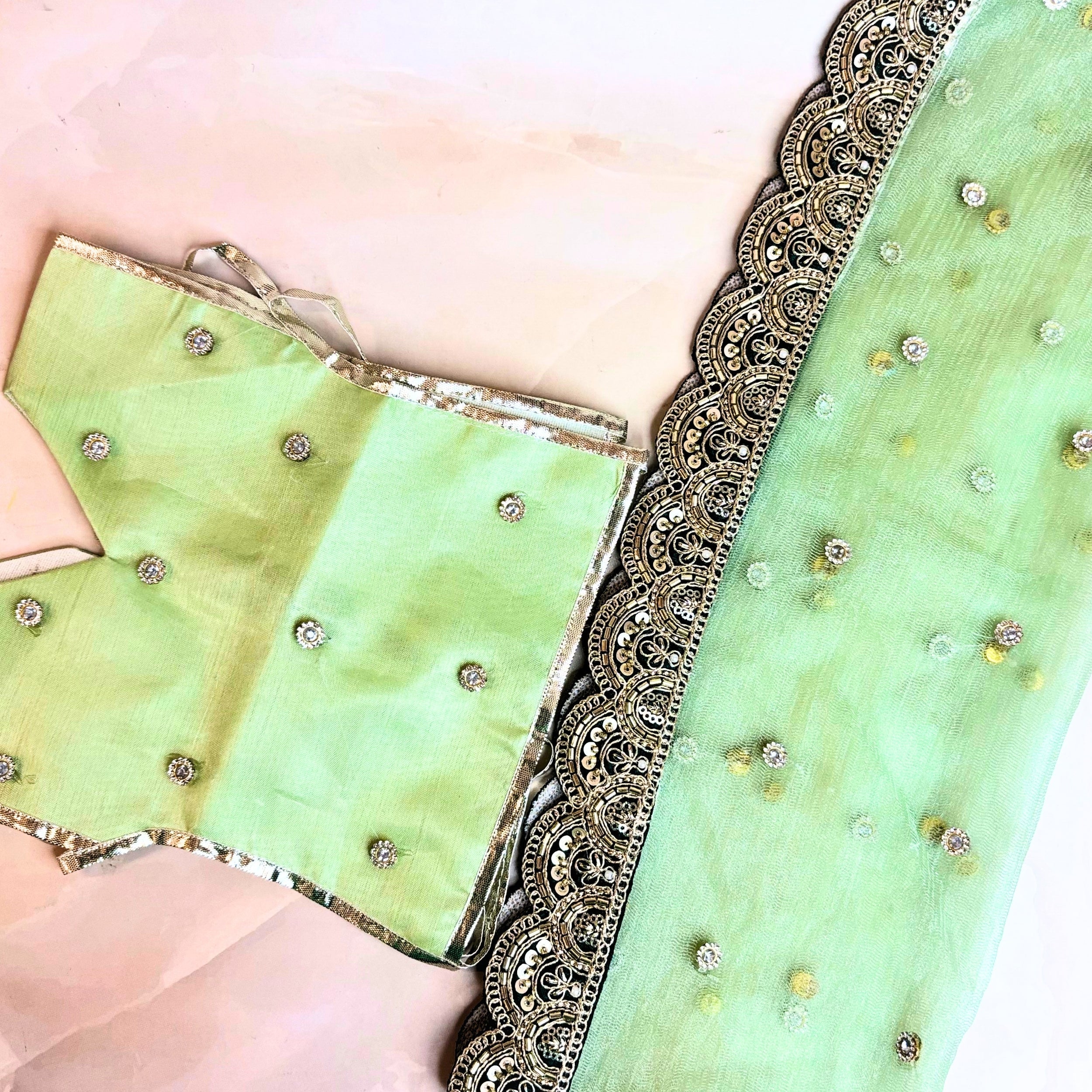 Handmade Luxe Mayurangi Durga Maa Dress - Designer Laddu Gopal Poshak, Fancy Kanha Ji Dress for Janmashtami & Festivals, Bal Gopal & Krishna Ji Dress