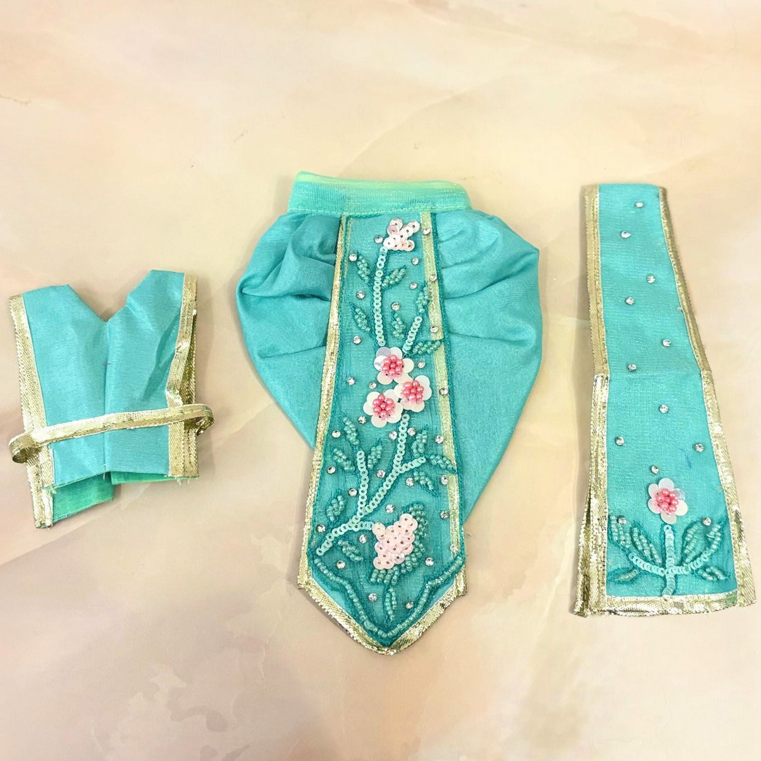 Handmade Designer Radha Krishna Dress - Fancy Laddu Gopal Poshak for Janmashtami, Bal Gopal Dress, Kanha Ji Dress & Krishna Ji Poshak