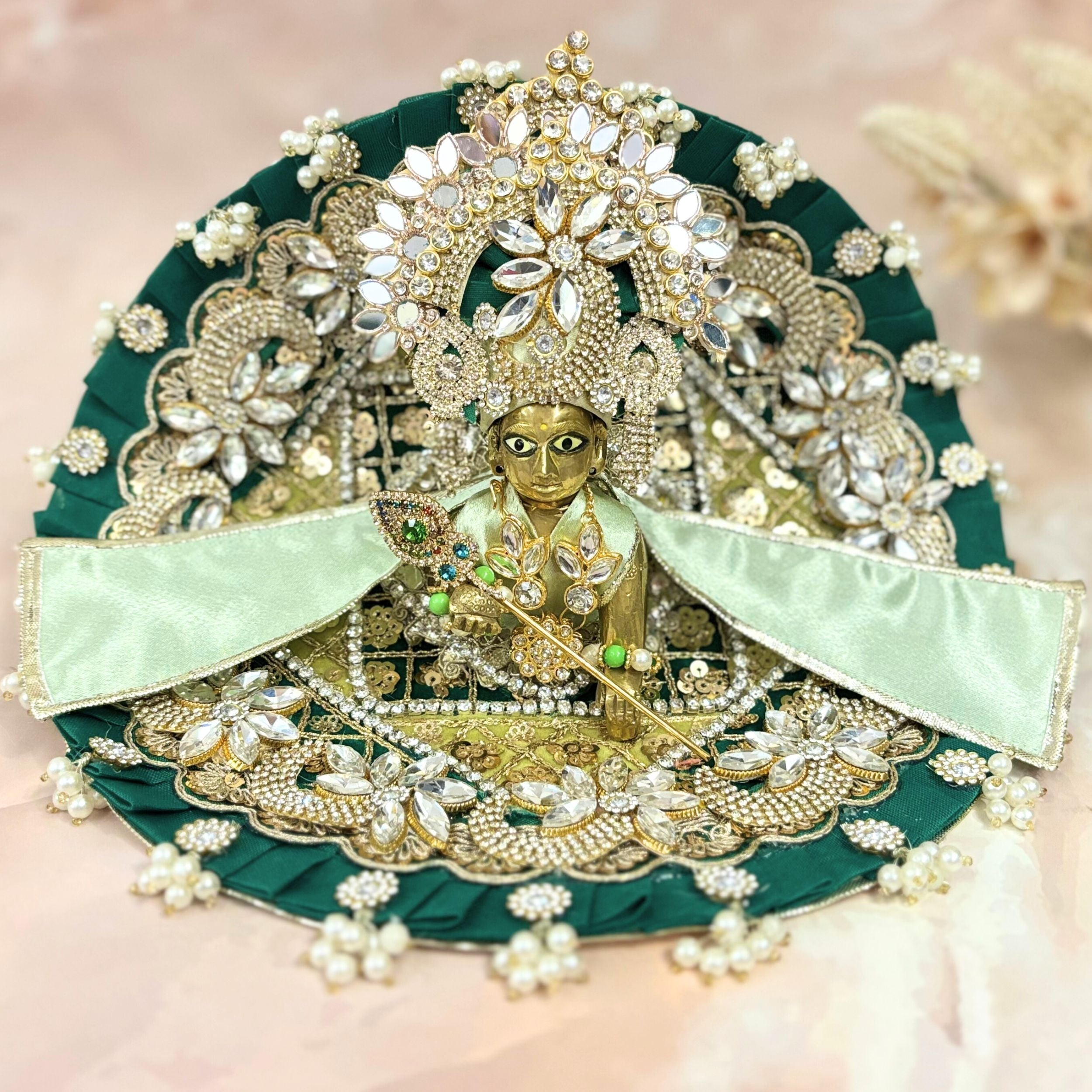 Handmade Laddu Gopal Dress - Designer Kanha Ji Poshak for Janmashtami | Fancy Bal Gopal Dress & Krishna Ji Dress for Festivals
