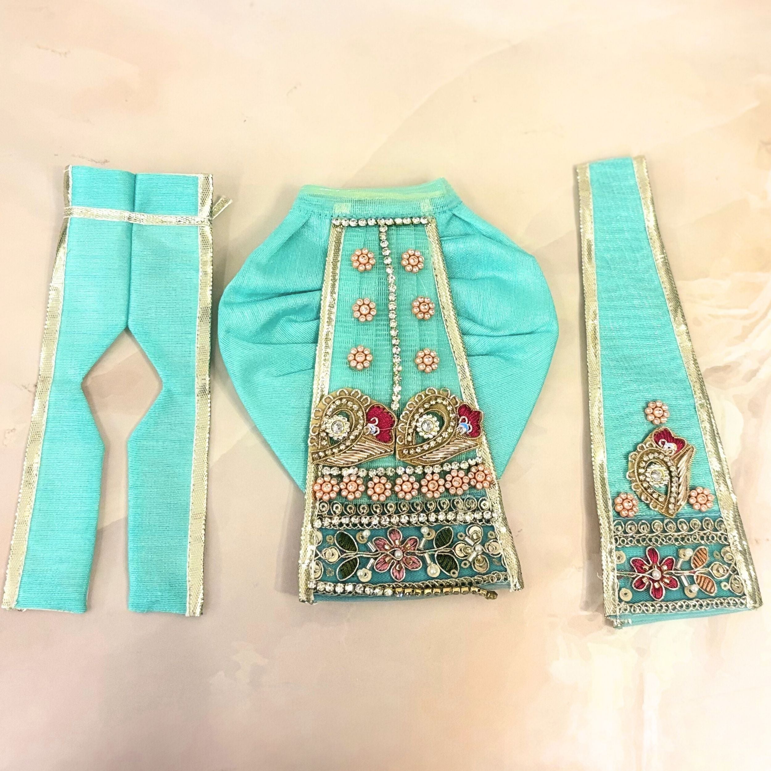 Handmade Designer Laddu Gopal Dress | Fancy Kanha Ji Poshak for Janmashtami | Bal Gopal & Krishna Ji Dress for Festivals
