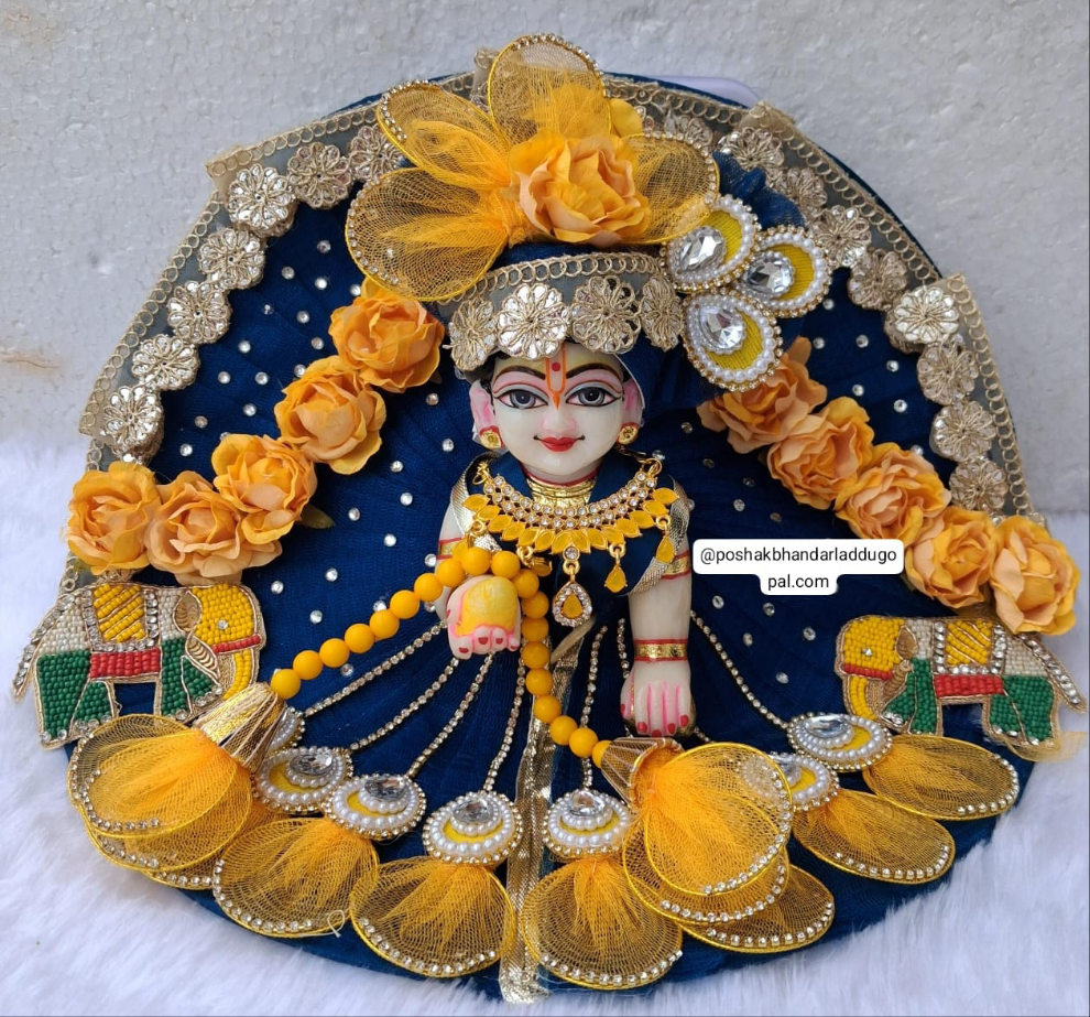 Handmade Designer Laddu Gopal Dress - Unique Fancy Poshak for Kanha Ji, Bal Gopal & Krishna Ji | Perfect for Janmashtami Celebrations