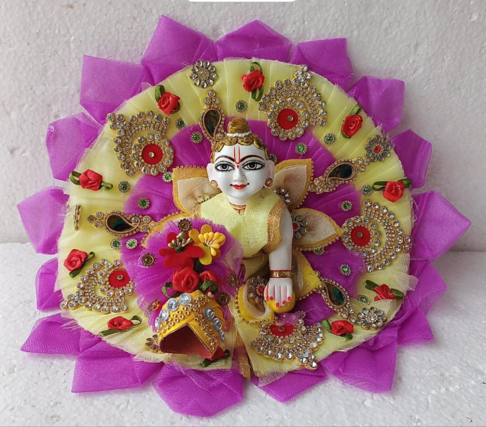 Handmade Designer Laddu Gopal Dress | Fancy Kanha Ji Poshak for Janmashtami | Bal Gopal & Krishna Ji Dress Collection