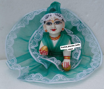 Handmade Designer Net Dress for Laddu Gopal | Fancy Kanha Ji Poshak for Janmashtami | Bal Gopal & Krishna Ji Dress