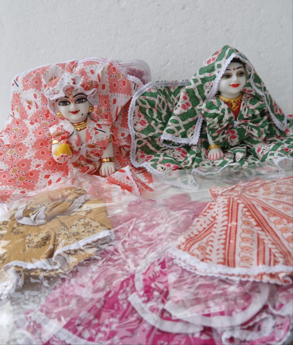 Handmade Pure Cotton Laddu Gopal Dress - Designer Kanha Ji Poshak for Janmashtami, Fancy Bal Gopal Dress, Krishna Ji Dress