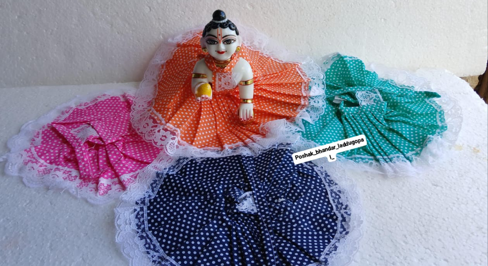 Handmade Designer Laddu Gopal Dress | Fancy Kanha Ji Poshak for Janmashtami | Bal Gopal & Krishna Ji Dress for Festivals