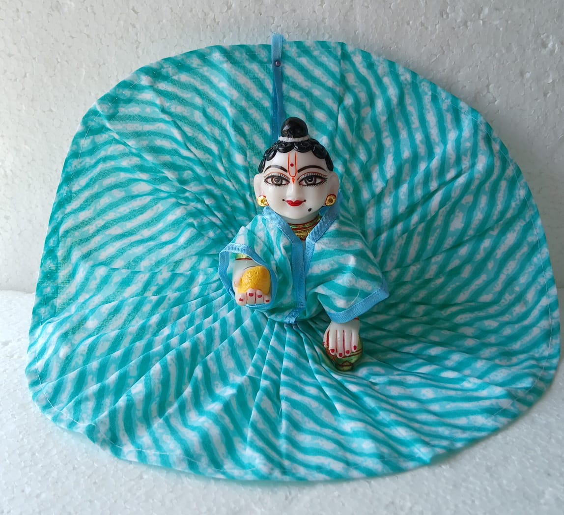 Handmade Cotton Laddu Gopal Dress - Designer Kanha Ji Poshak for Janmashtami, Fancy Bal Gopal & Krishna Ji Dress, Perfect Festival Attire