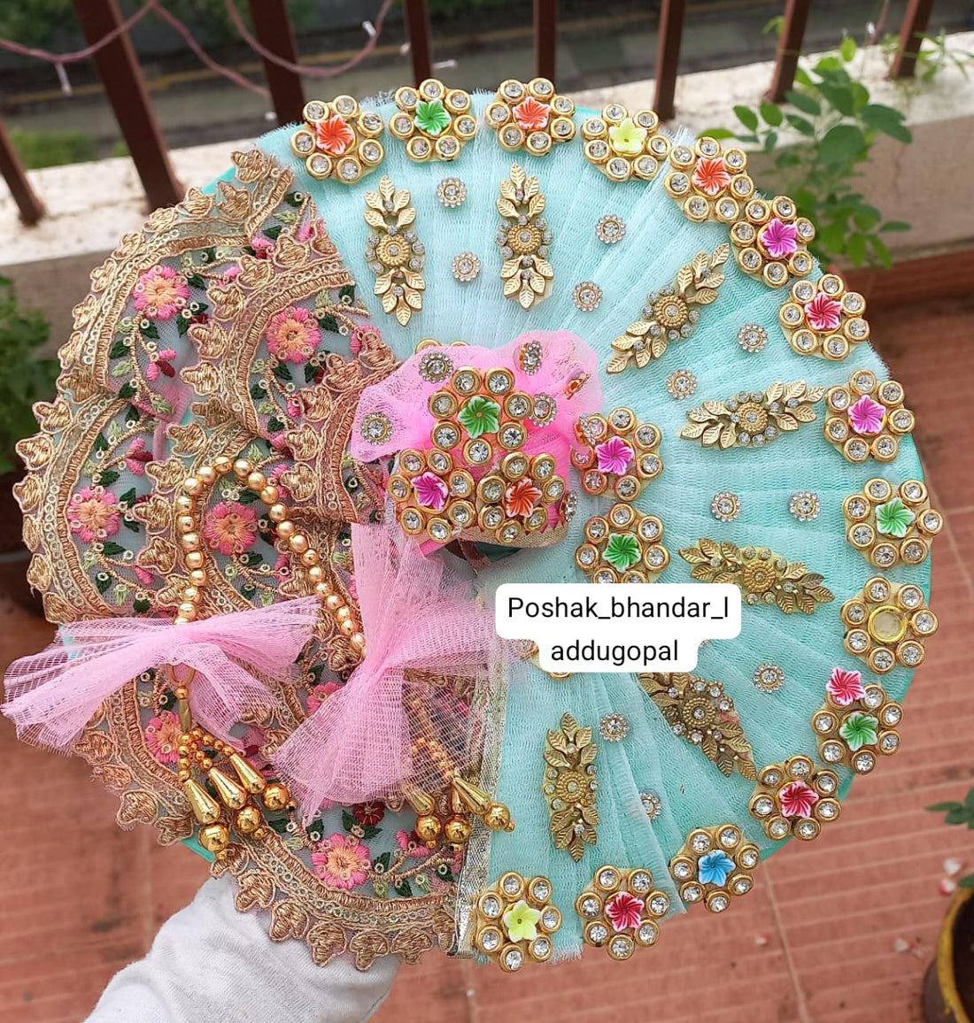 Handmade Designer Laddu Gopal Dress - Fancy Kanha Ji Poshak for Janmashtami, Bal Gopal Dress, Krishna Ji Dress - Perfect Festival Attire