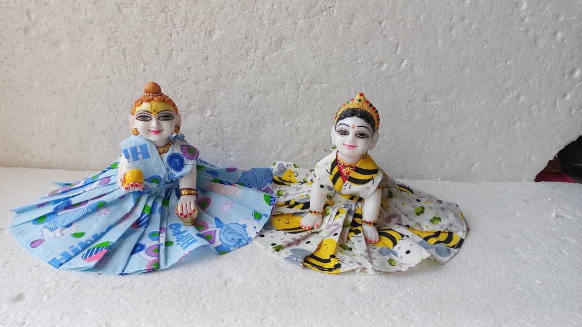 Handmade Summer Special Laddu Gopal Dress - Designer Kanha Ji Poshak & Fancy Bal Gopal Outfit for Janmashtami Celebrations