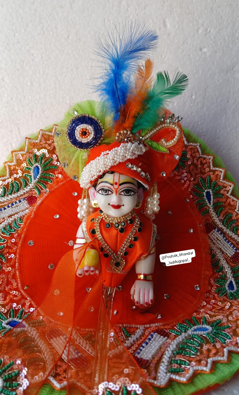 Handmade Designer Laddu Gopal Dress | Fancy Kanha Ji Poshak for Janmashtami | Bal Gopal & Krishna Ji Dress Collection